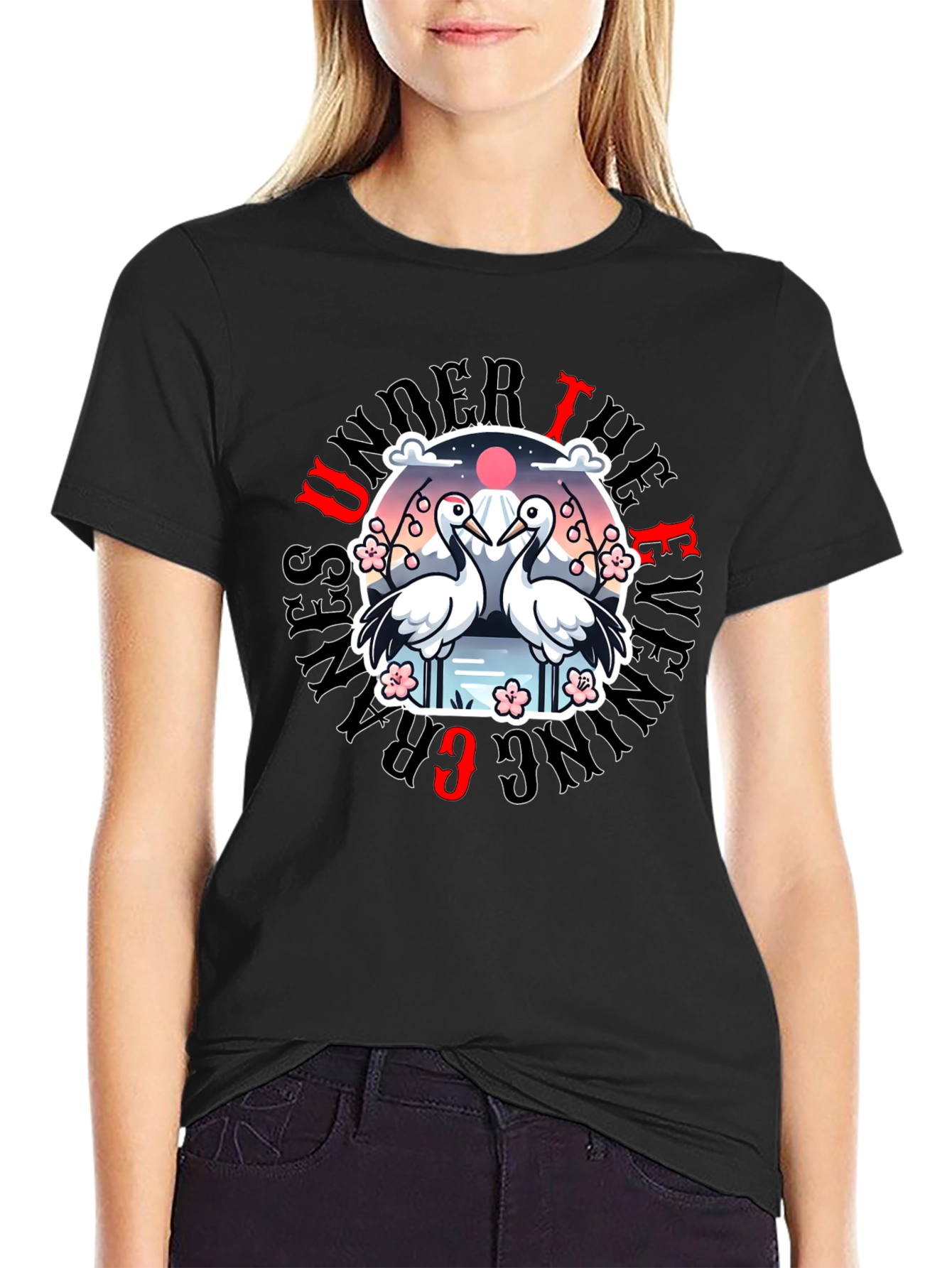 Under The Ever Grazing Cranes Graphic Tee