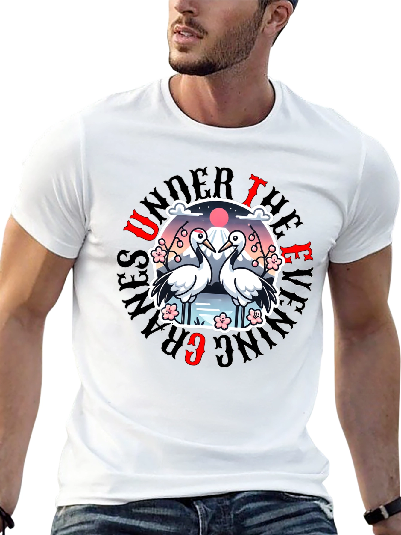 Under The Ever Grazing Cranes Graphic Tee