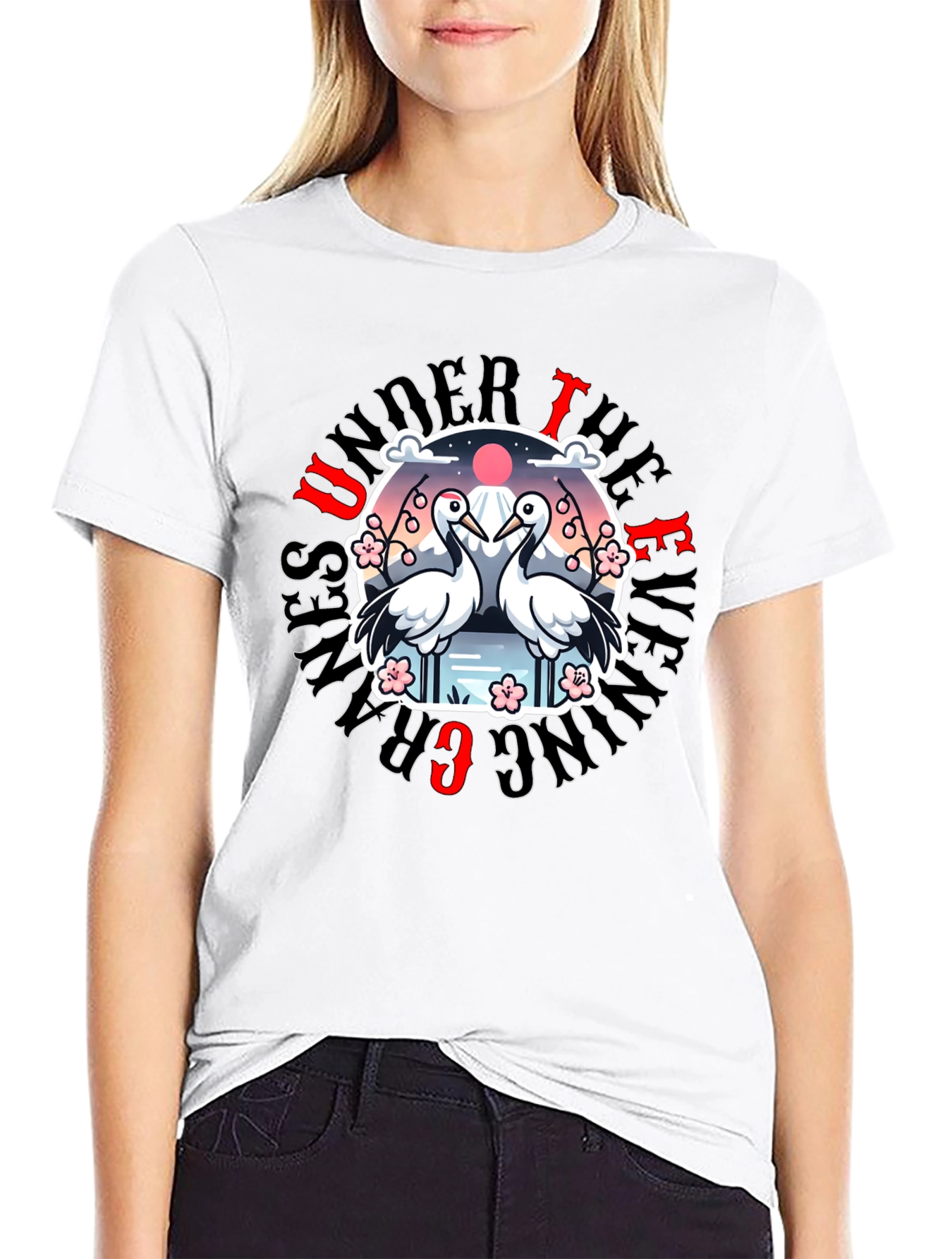Under The Ever Grazing Cranes Graphic Tee