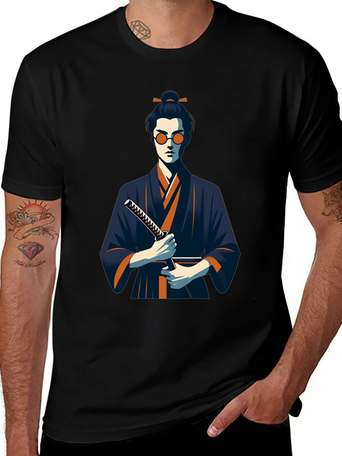 Samurai Graphic Tee - Cool Edgy Design
