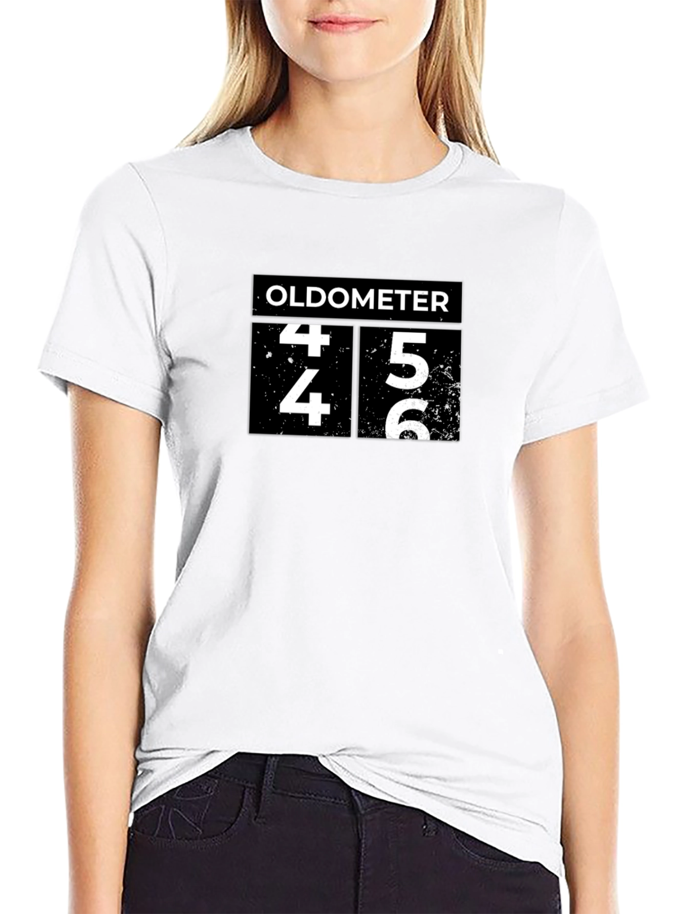 Oldometer Funny Birthday T-Shirt - Turning 45!