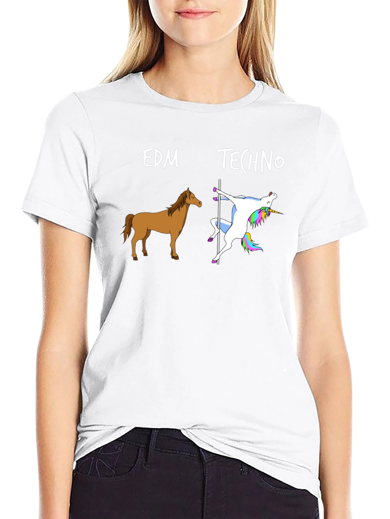 EDM Techno Horse Unicorn T-Shirt