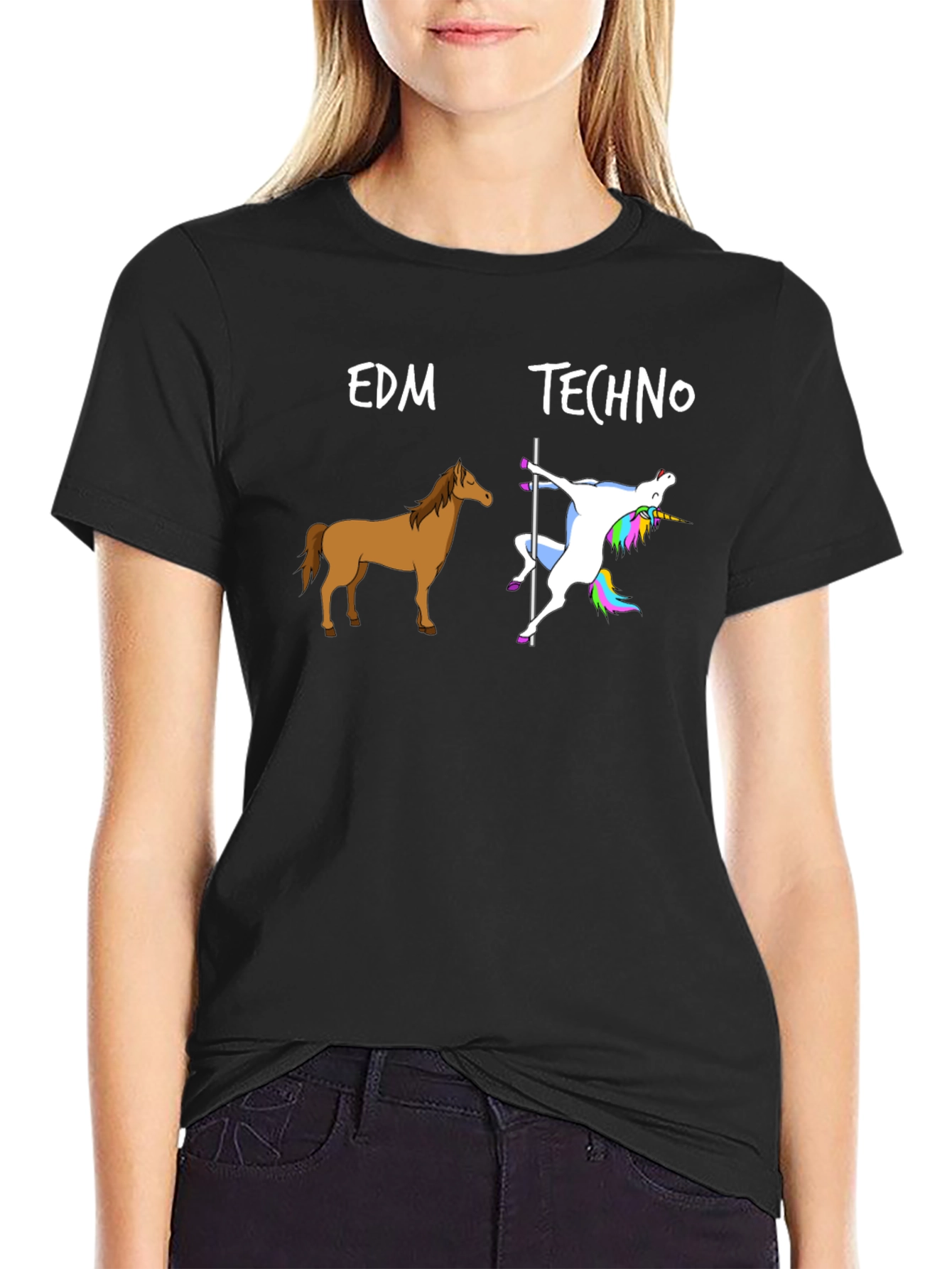 EDM Techno Horse Unicorn T-Shirt