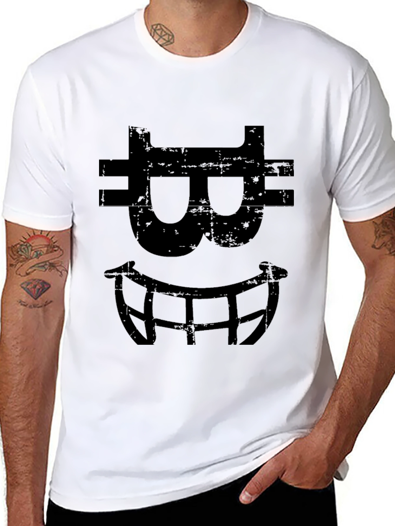 Bitcoin Smile Black T-Shirt