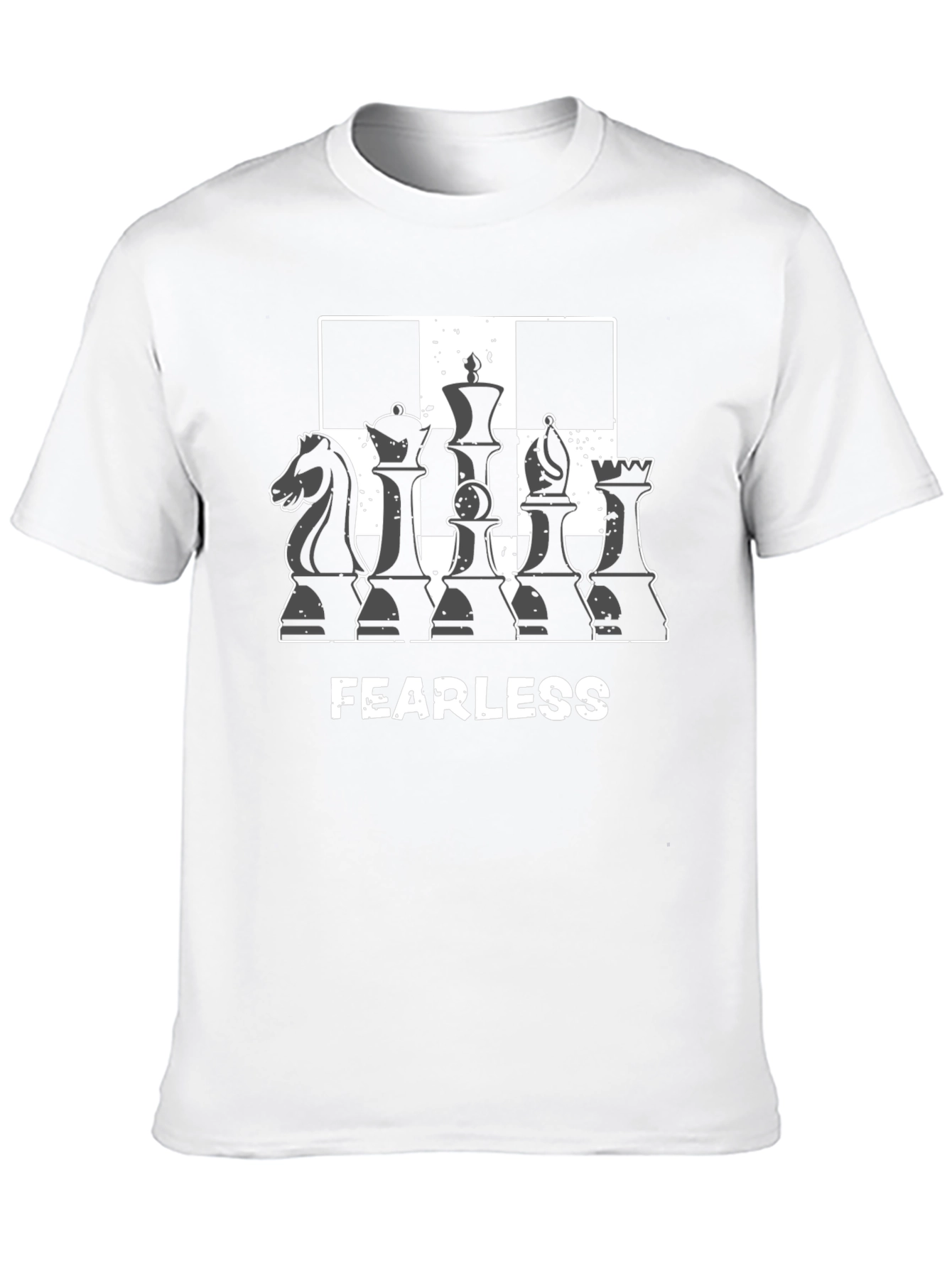 Fearless Chess Piece Graphic Tee - Black