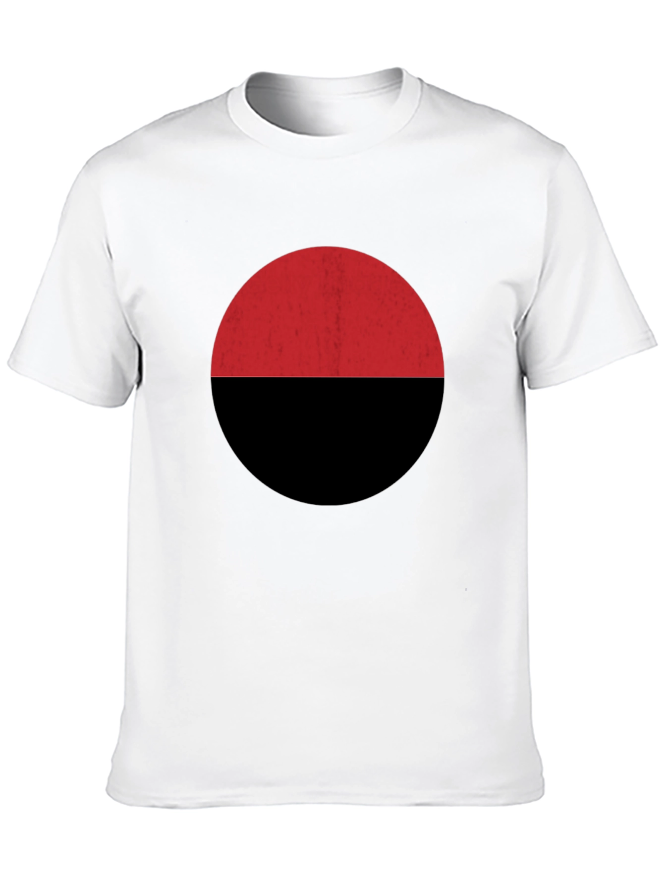 Red & Black Circle Graphic Tee
