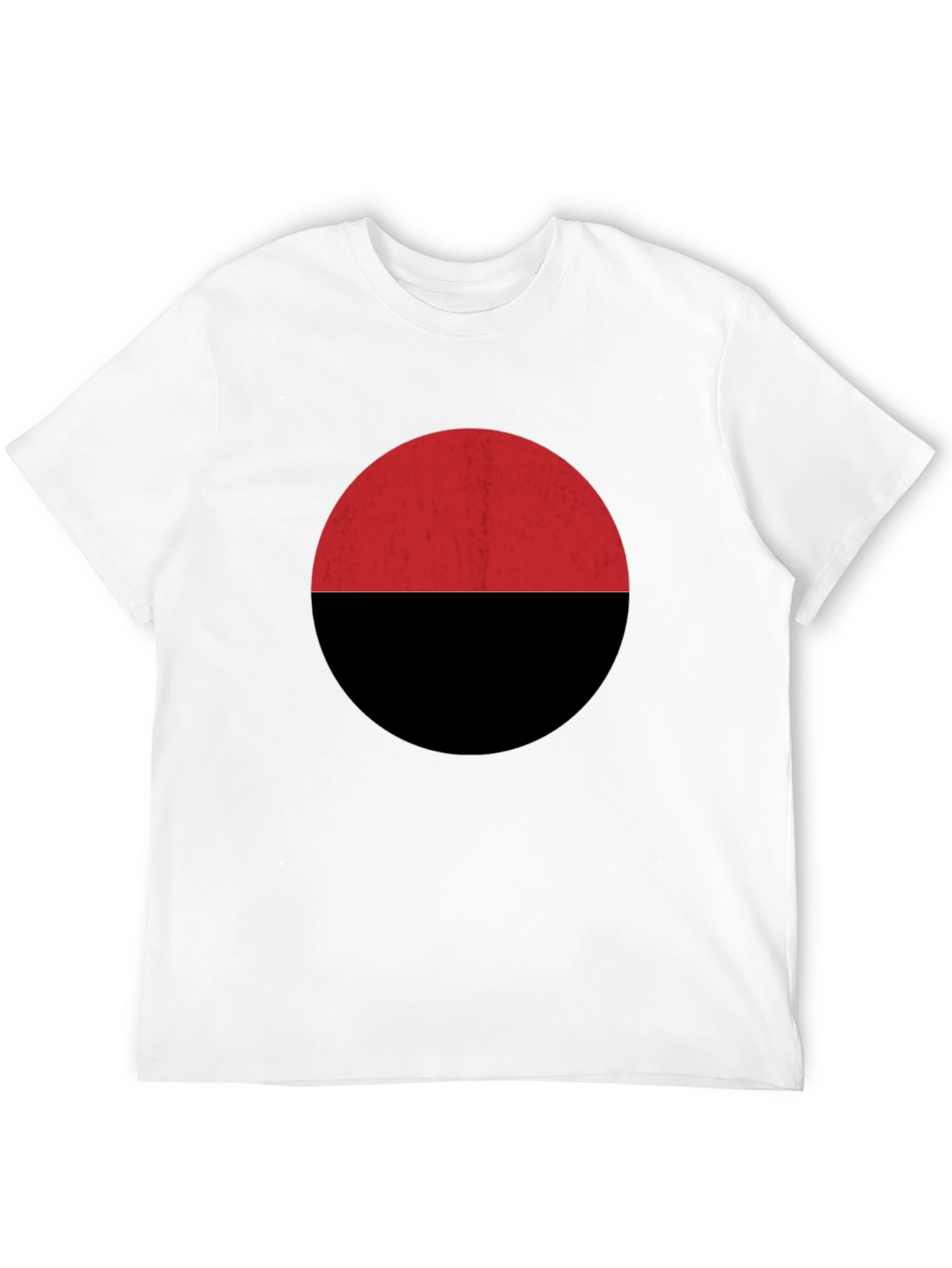Red & Black Circle Graphic Tee