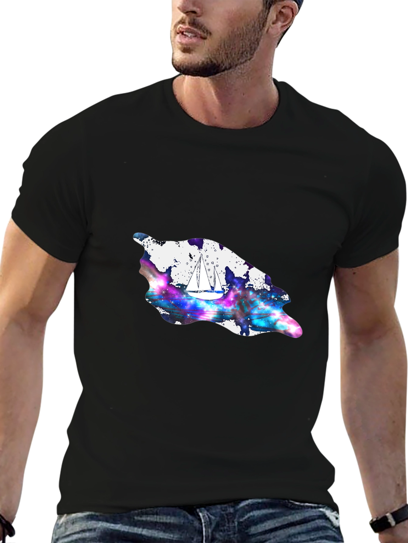 Sailboat Galaxy T-Shirt