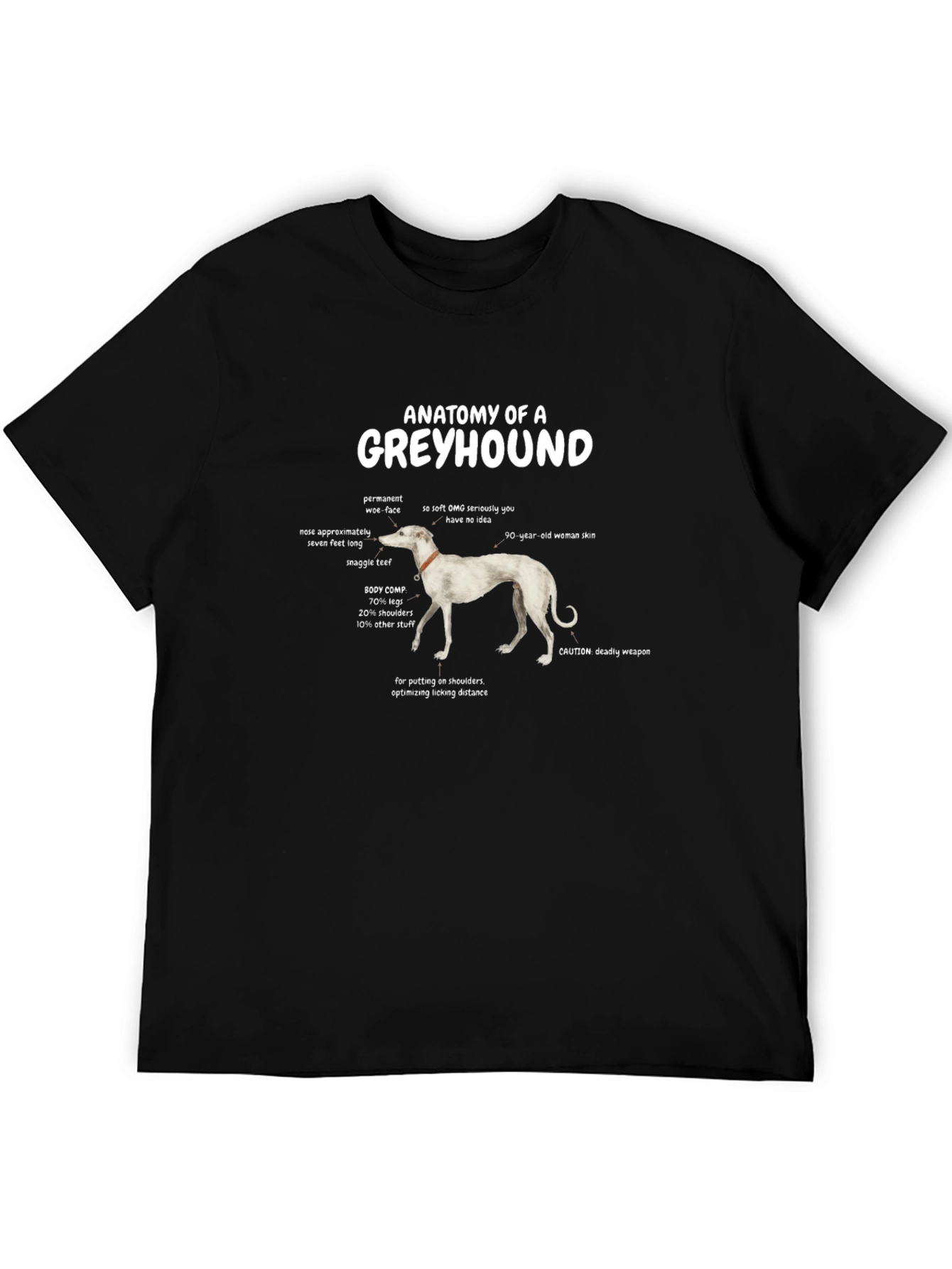 Anatomy of a Greyhound T-Shirt