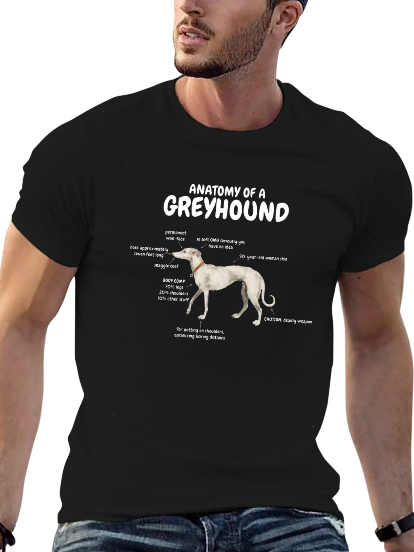 Anatomy of a Greyhound T-Shirt