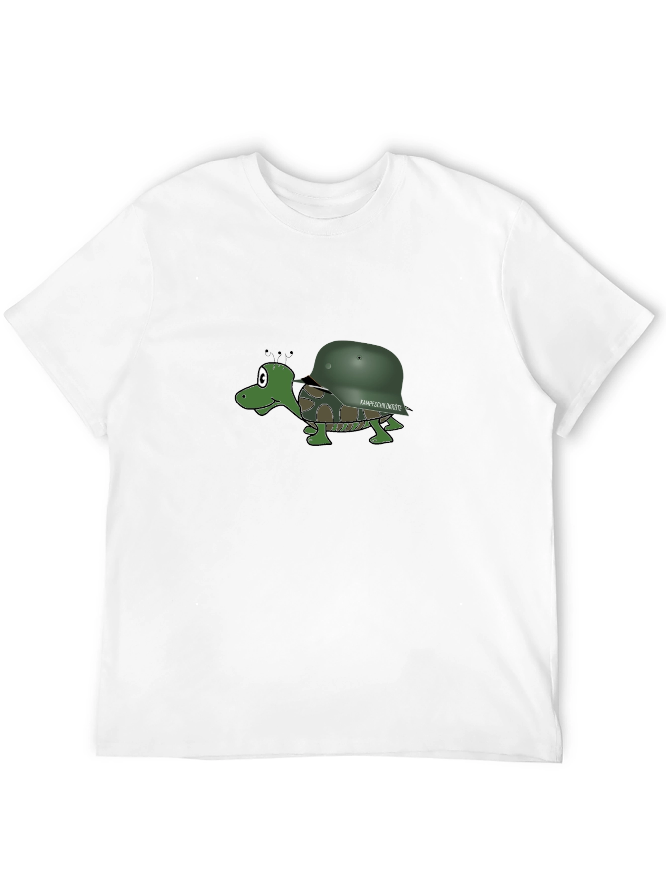 Cartoon Turtle with Helmet T-Shirt