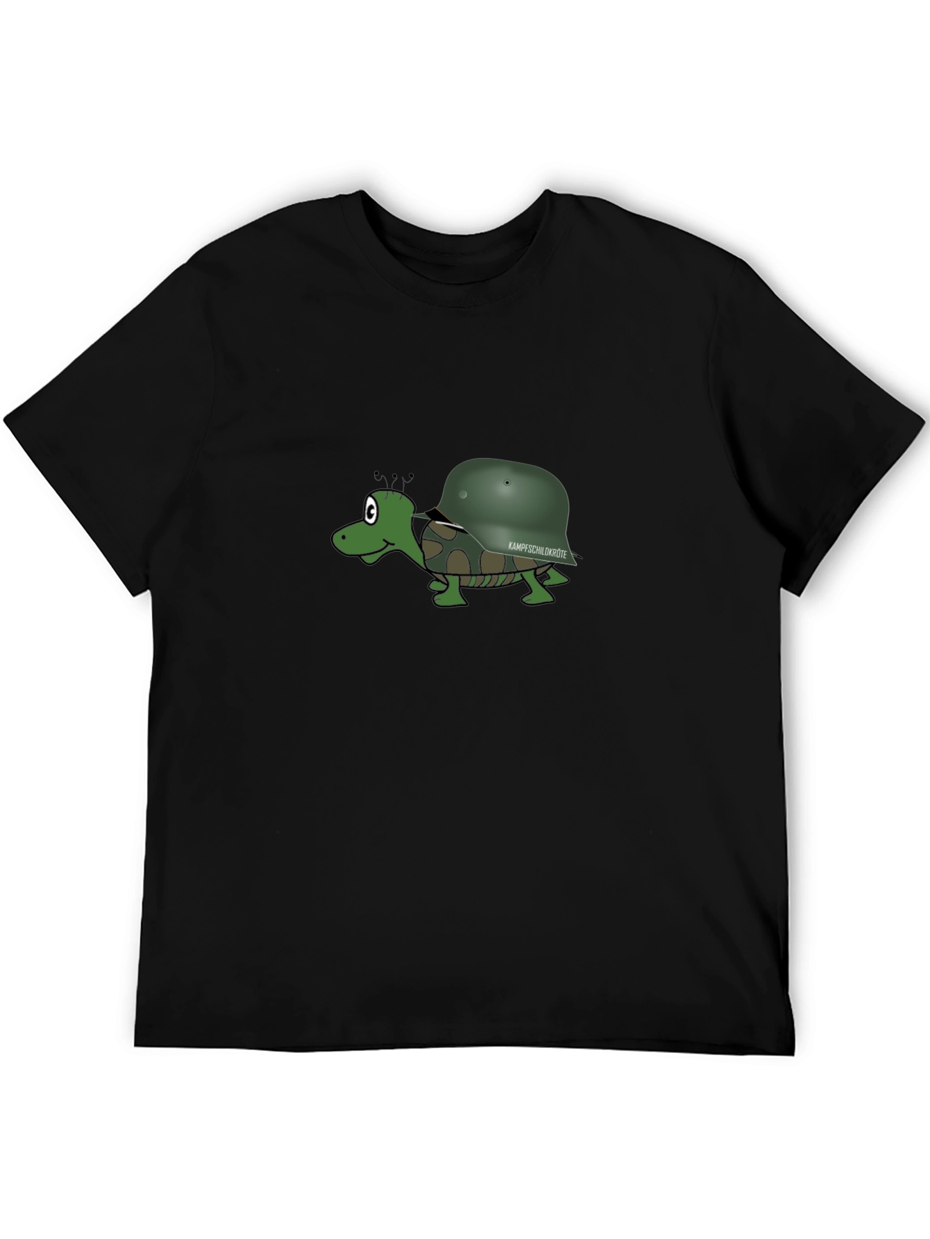 Cartoon Turtle with Helmet T-Shirt