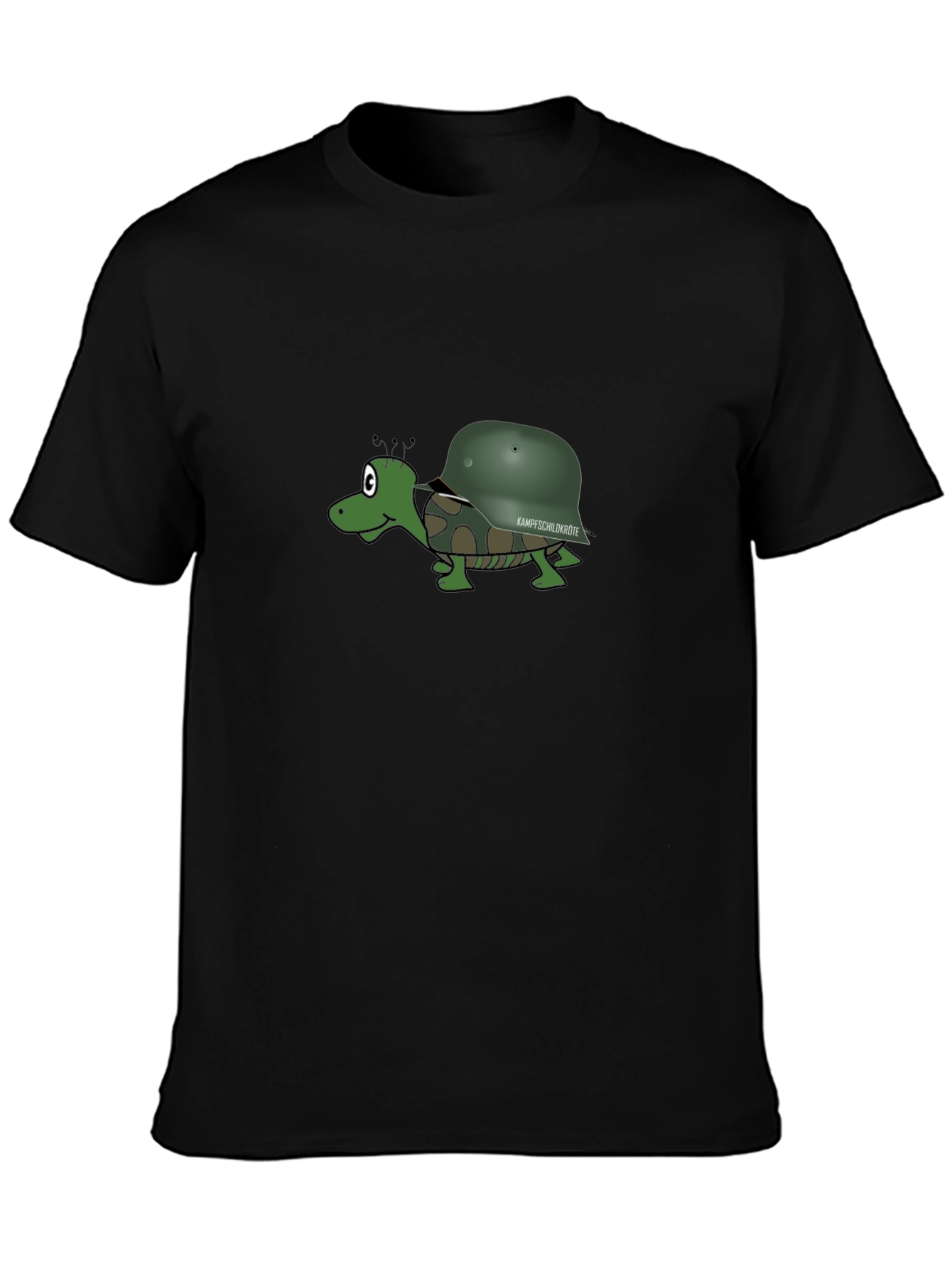 Cartoon Turtle with Helmet T-Shirt