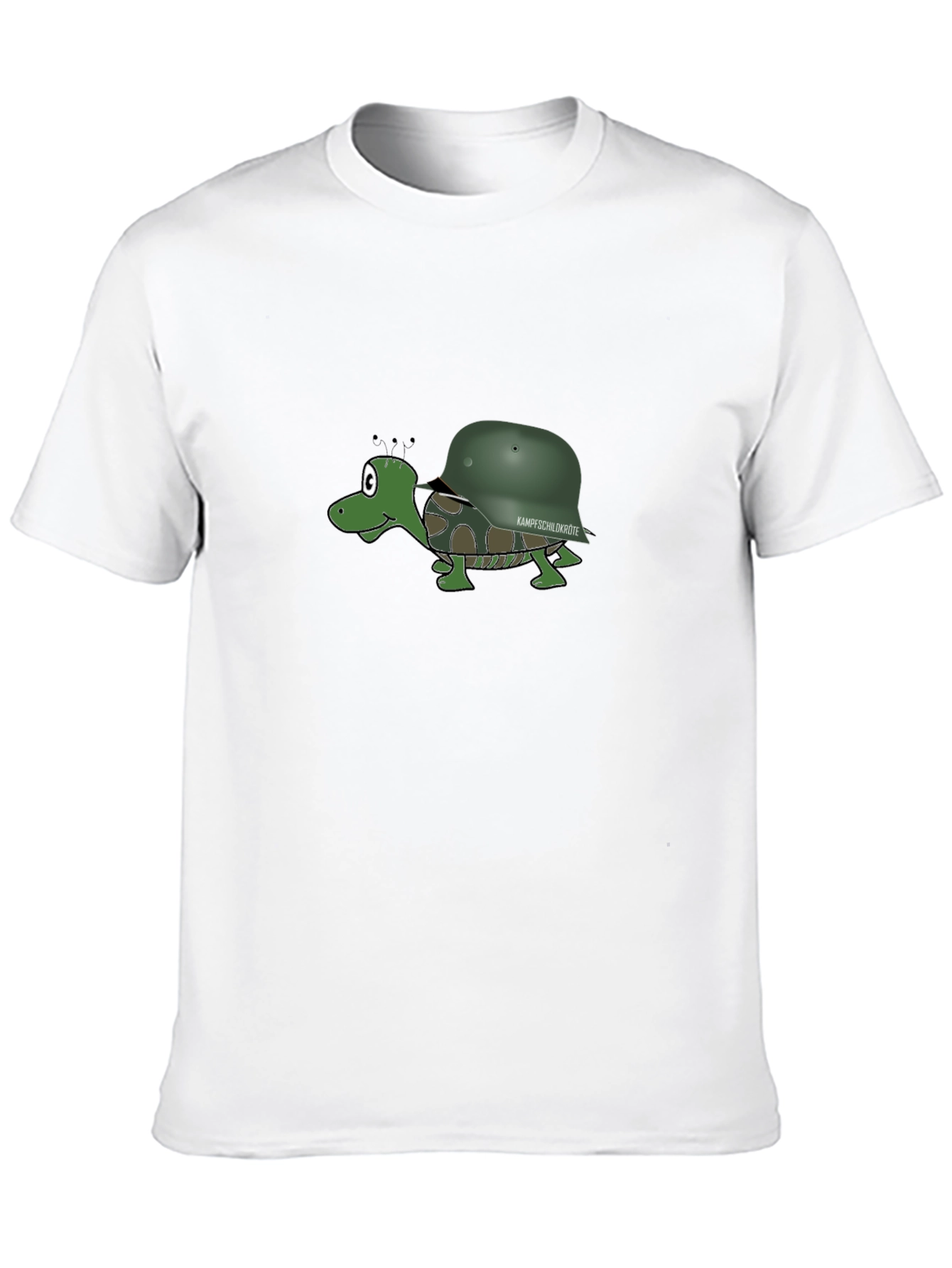 Cartoon Turtle with Helmet T-Shirt
