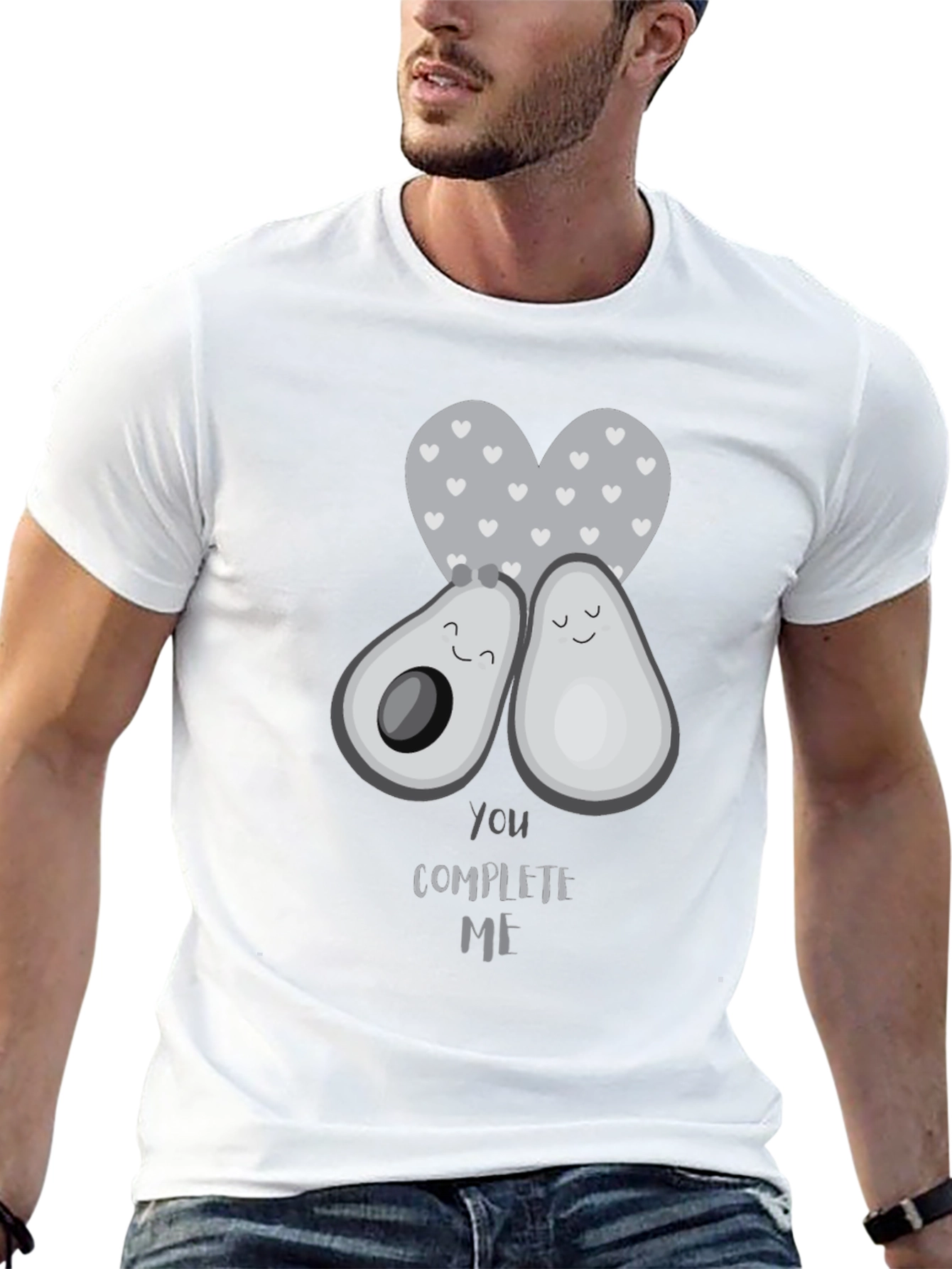 Avocado Couple Tee - You Complete Me Graphic T-Shirt
