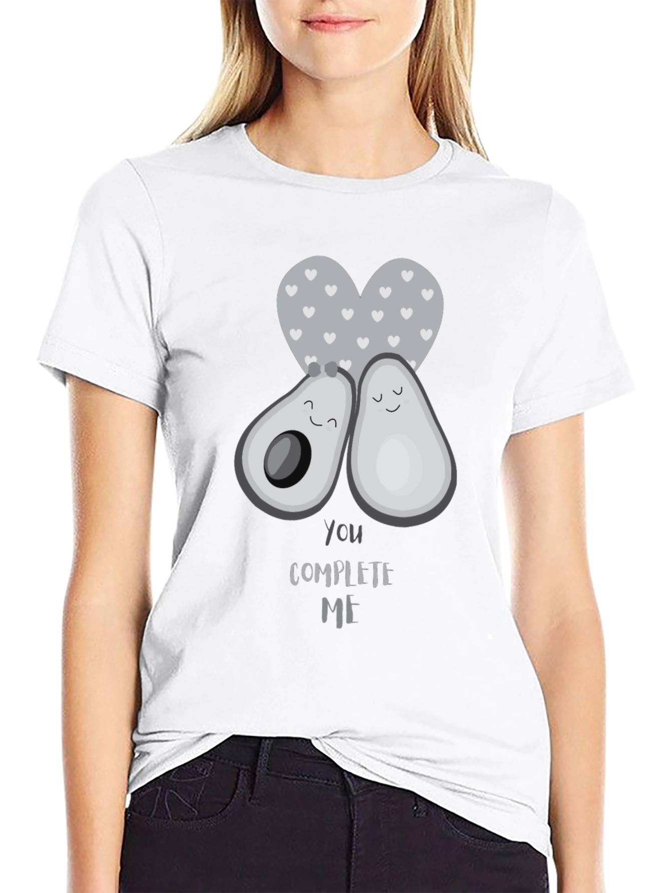 Avocado Couple Tee - You Complete Me Graphic T-Shirt