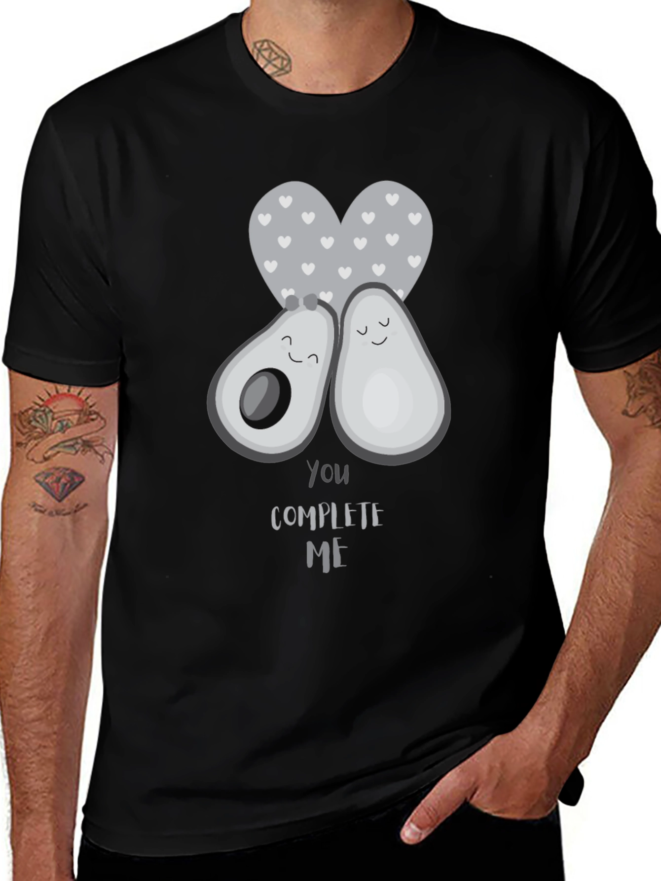 Avocado Couple Tee - You Complete Me Graphic T-Shirt