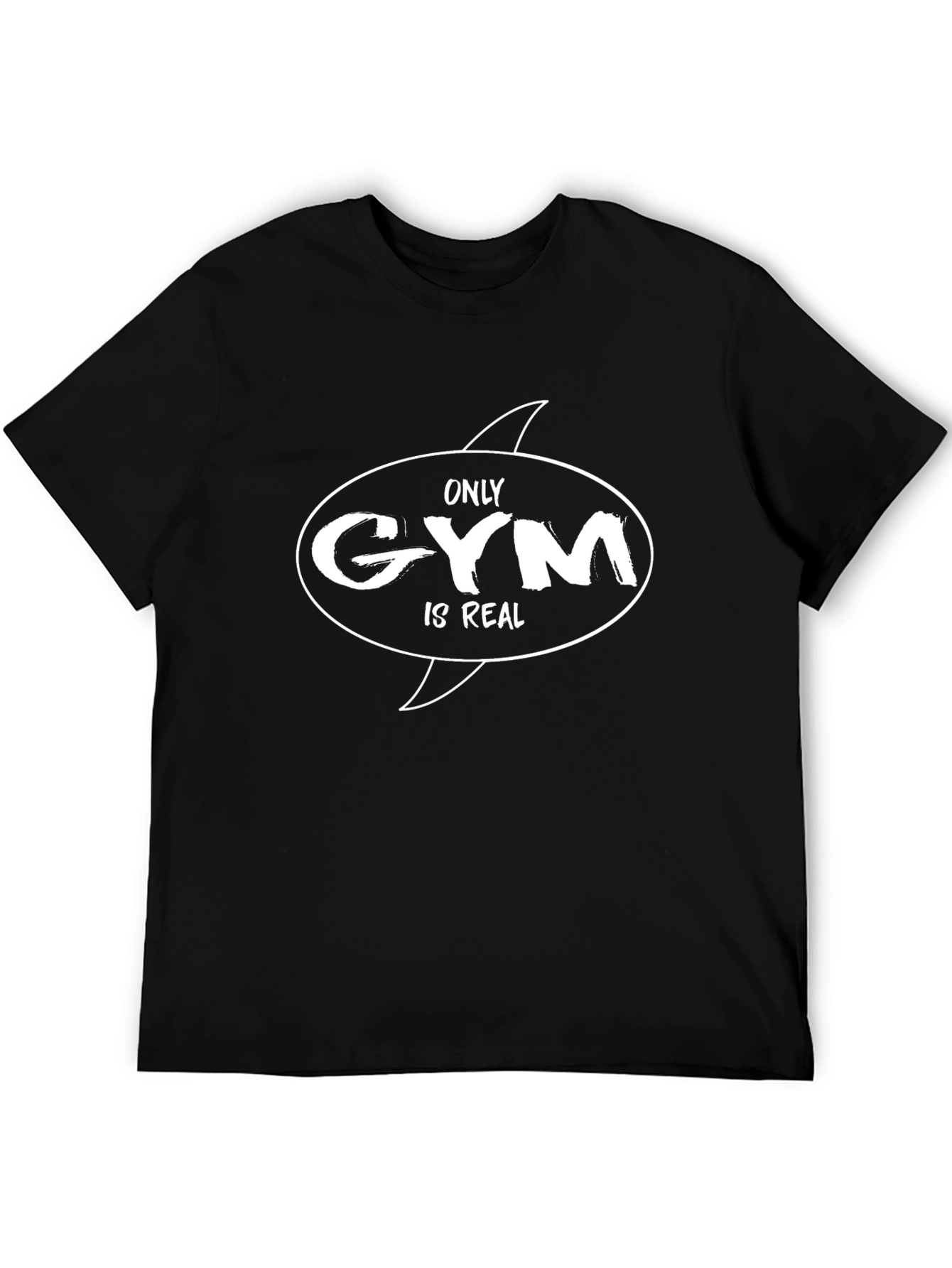Gym is Real Graphic Tee - Workout Motivation
