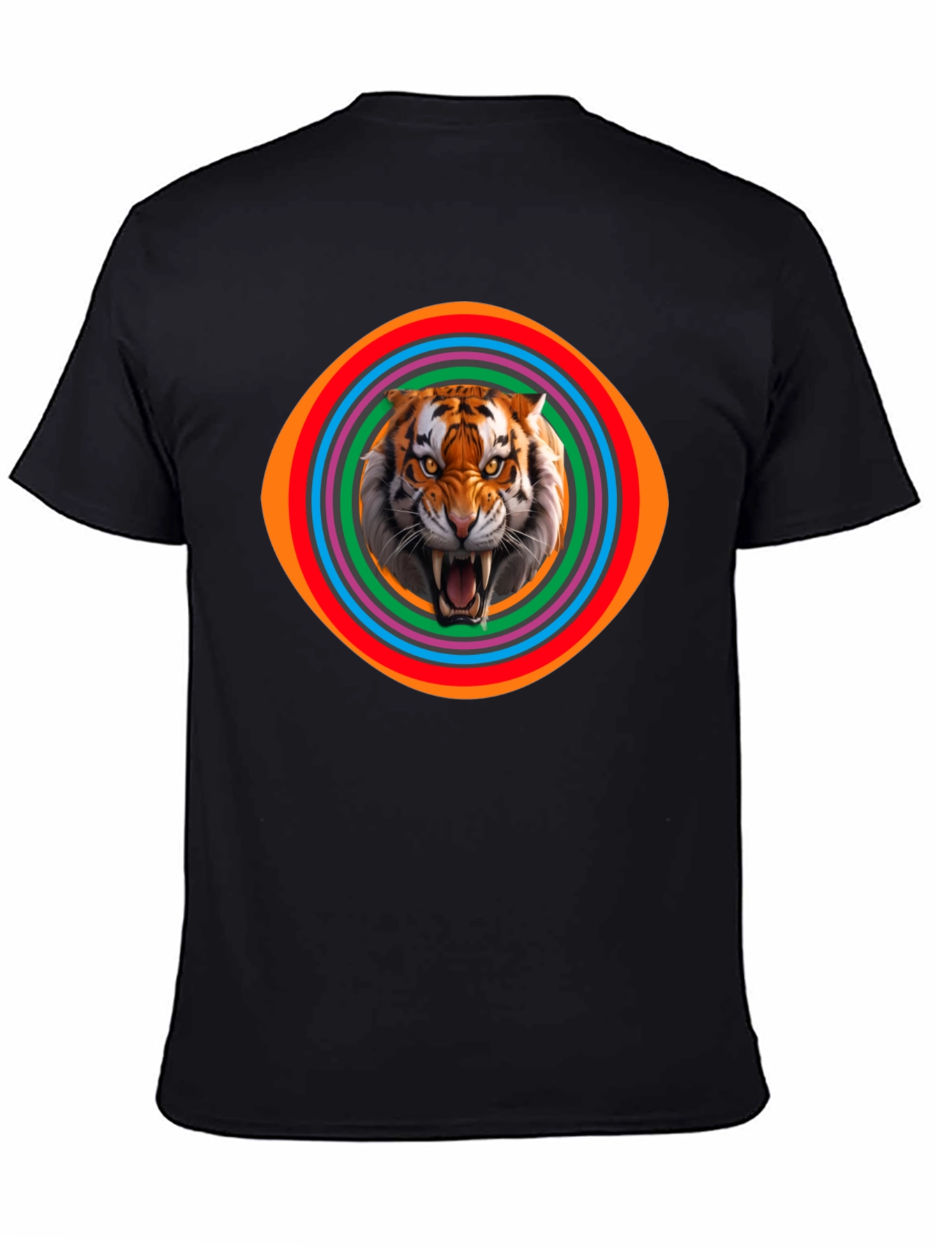 Tiger Graphic Tee - Mens Black T-Shirt