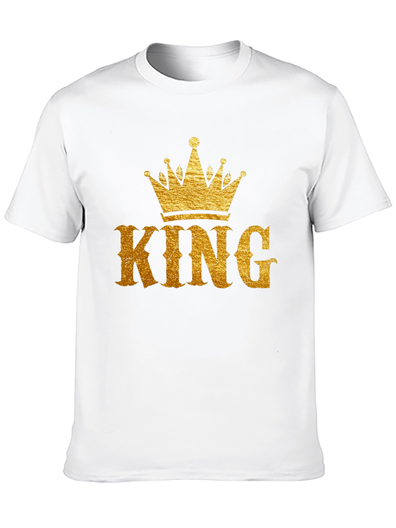 King Crown Graphic Print Black T-Shirt