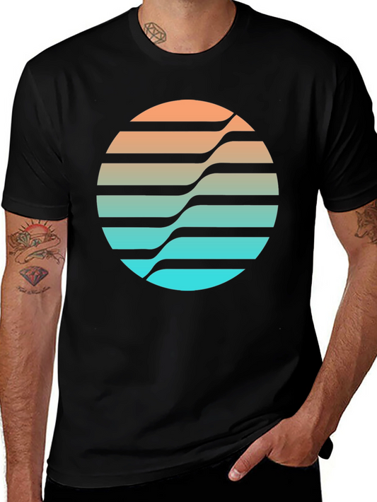 Retro Wave Circle Graphic Tee