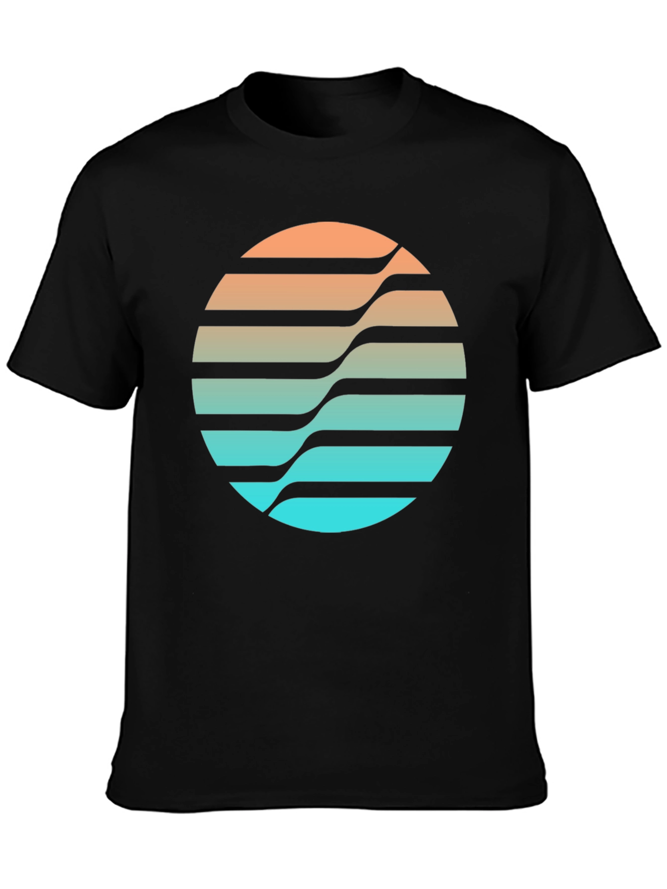 Retro Wave Circle Graphic Tee