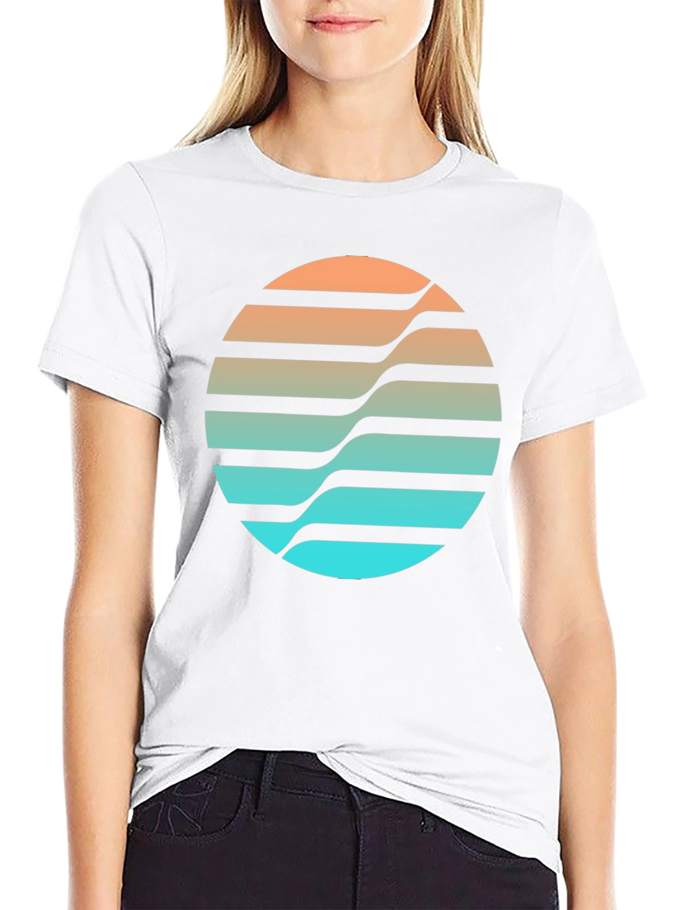 Retro Wave Circle Graphic Tee