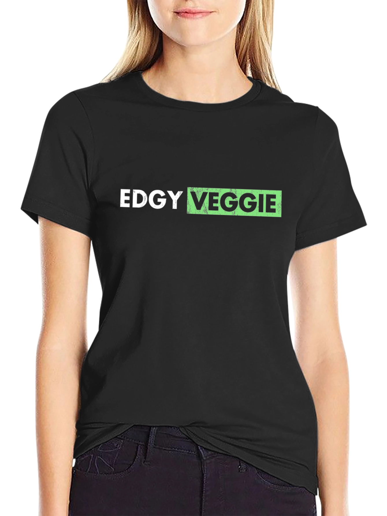 Edgy Veggie Graphic Tee - Unisex Cotton T-Shirt