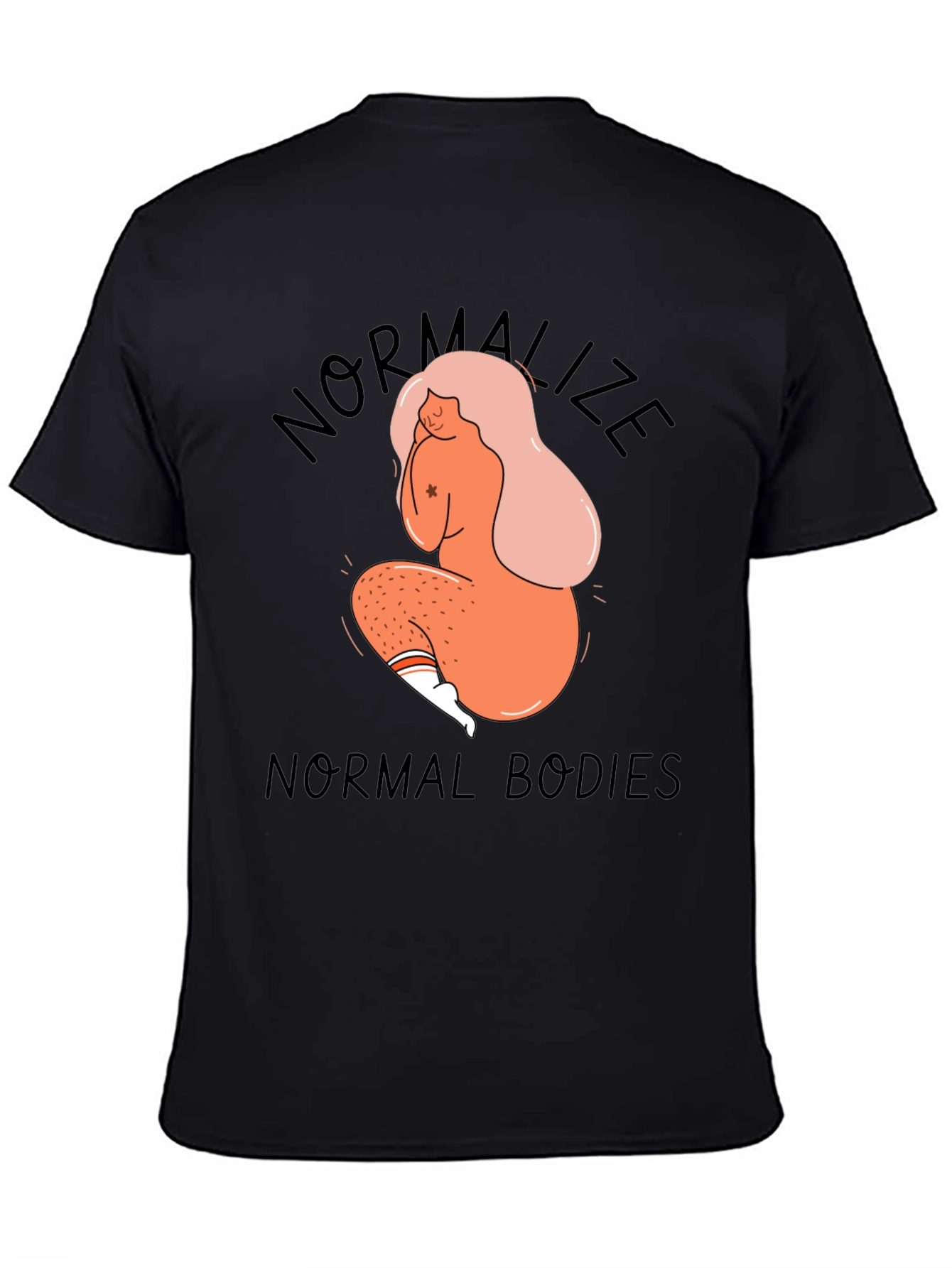 Normalize Normal Bodies Black Graphic Tee