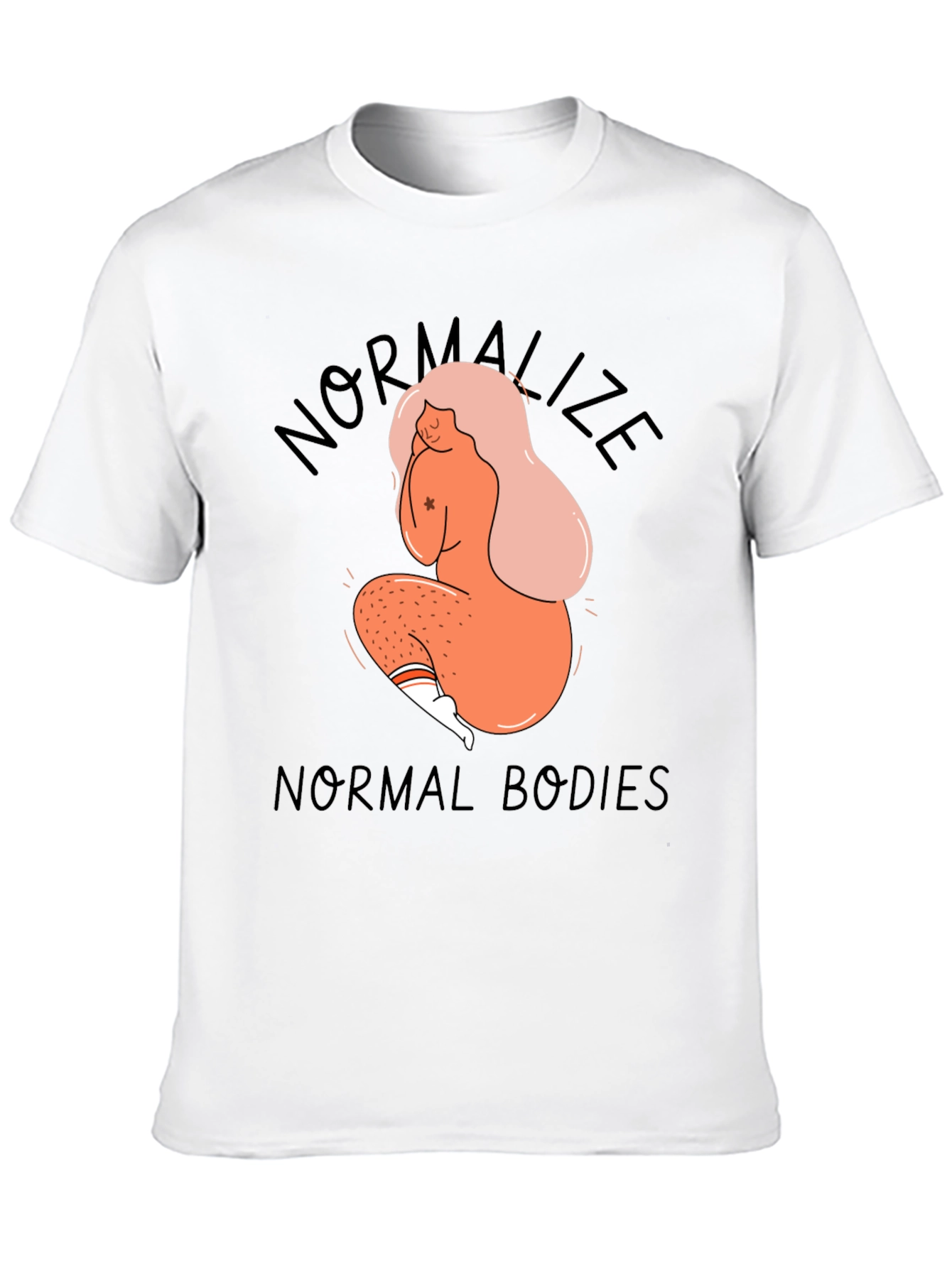 Normalize Normal Bodies Black Graphic Tee