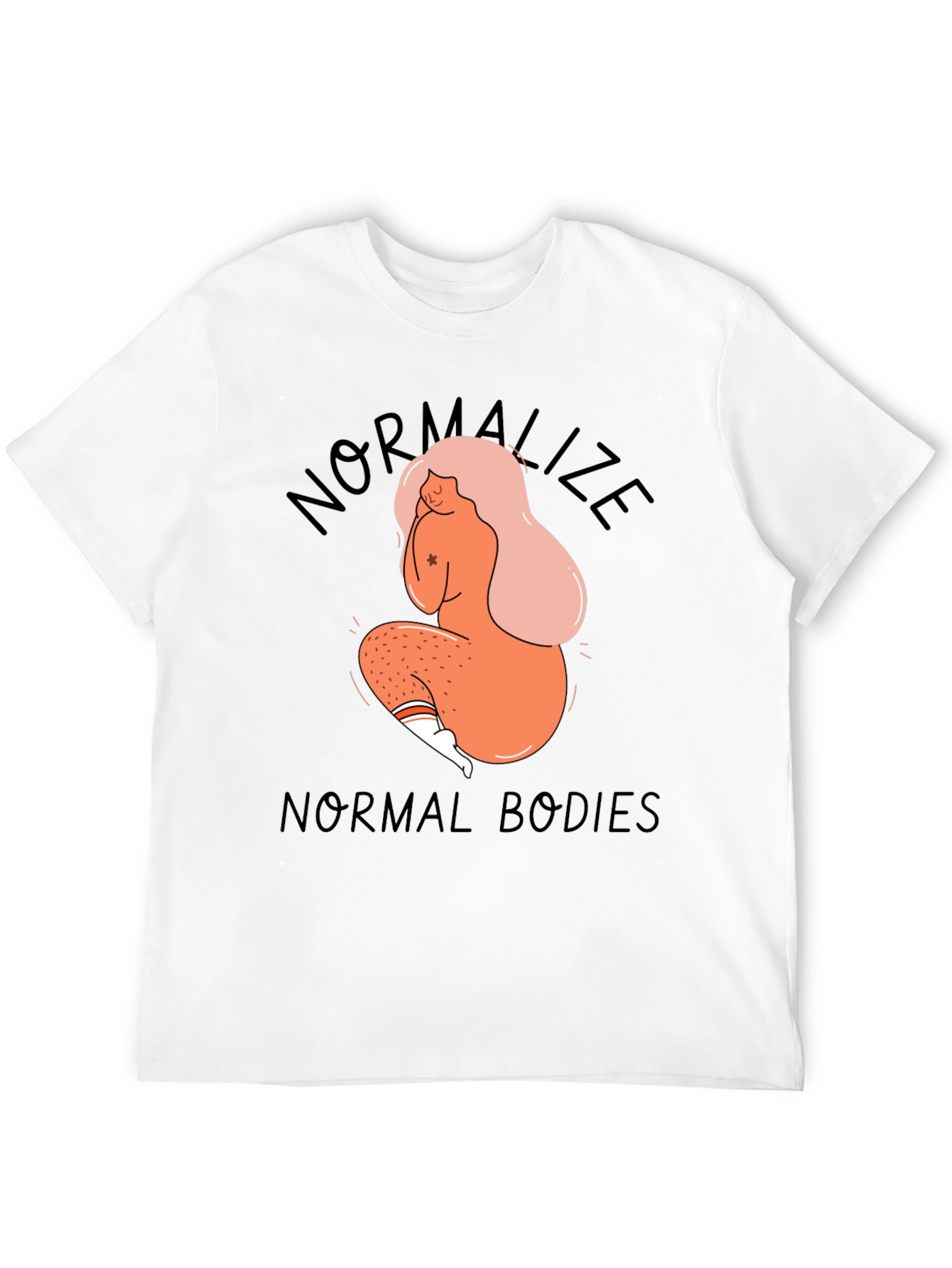 Normalize Normal Bodies Black Graphic Tee