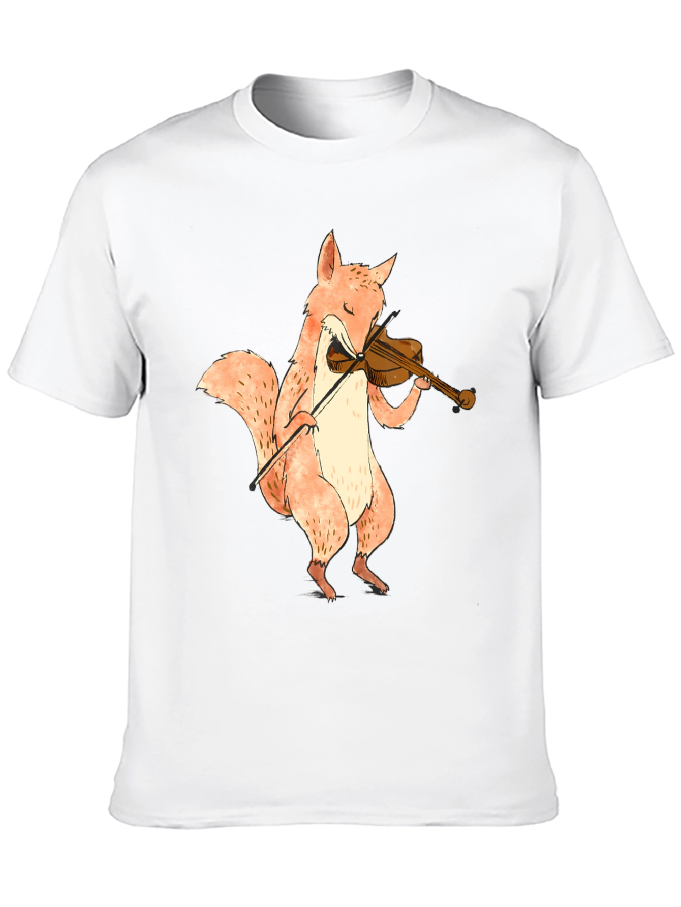 Fox Playing Violin Graphic T-Shirt - Unisex