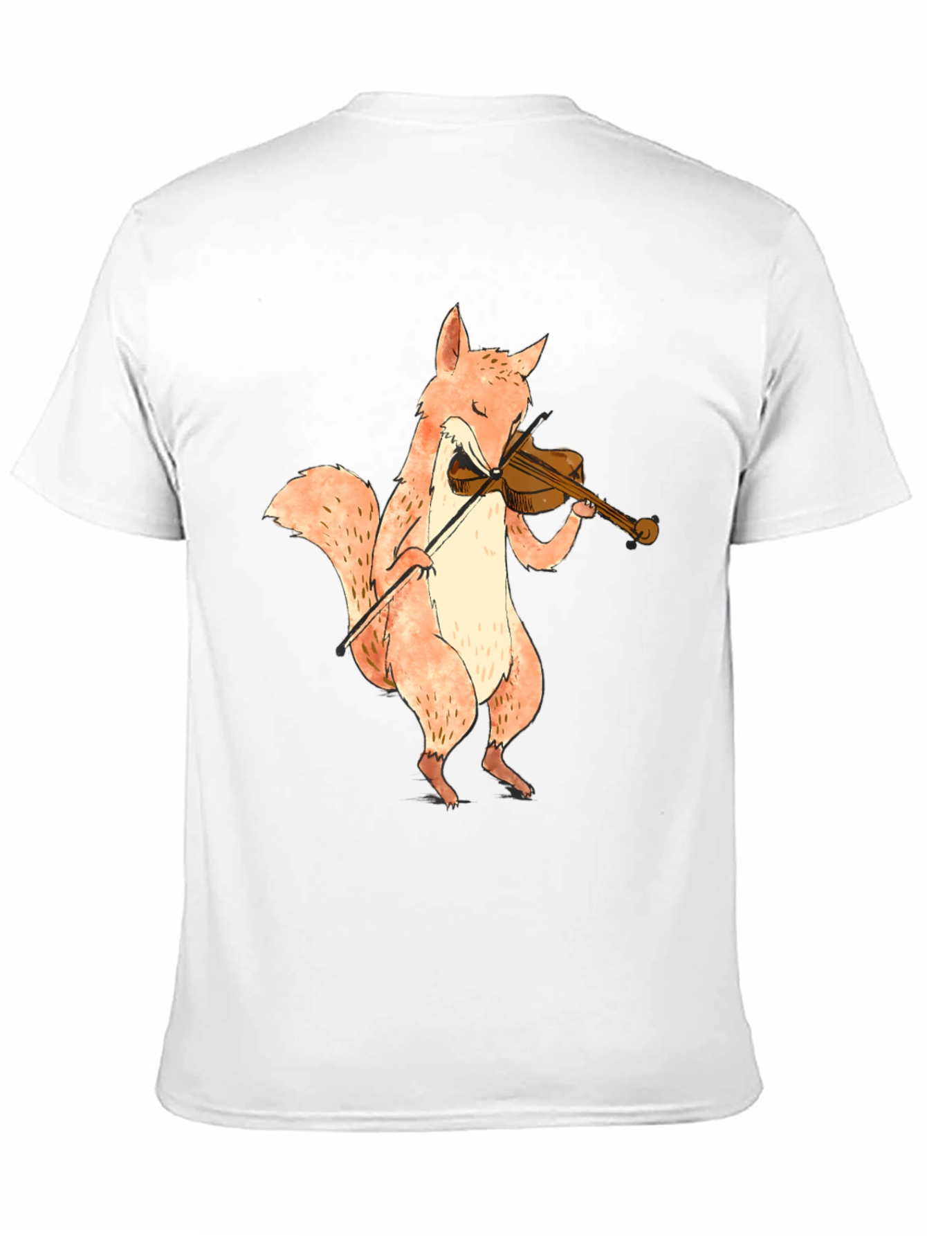 Fox Playing Violin Graphic T-Shirt - Unisex