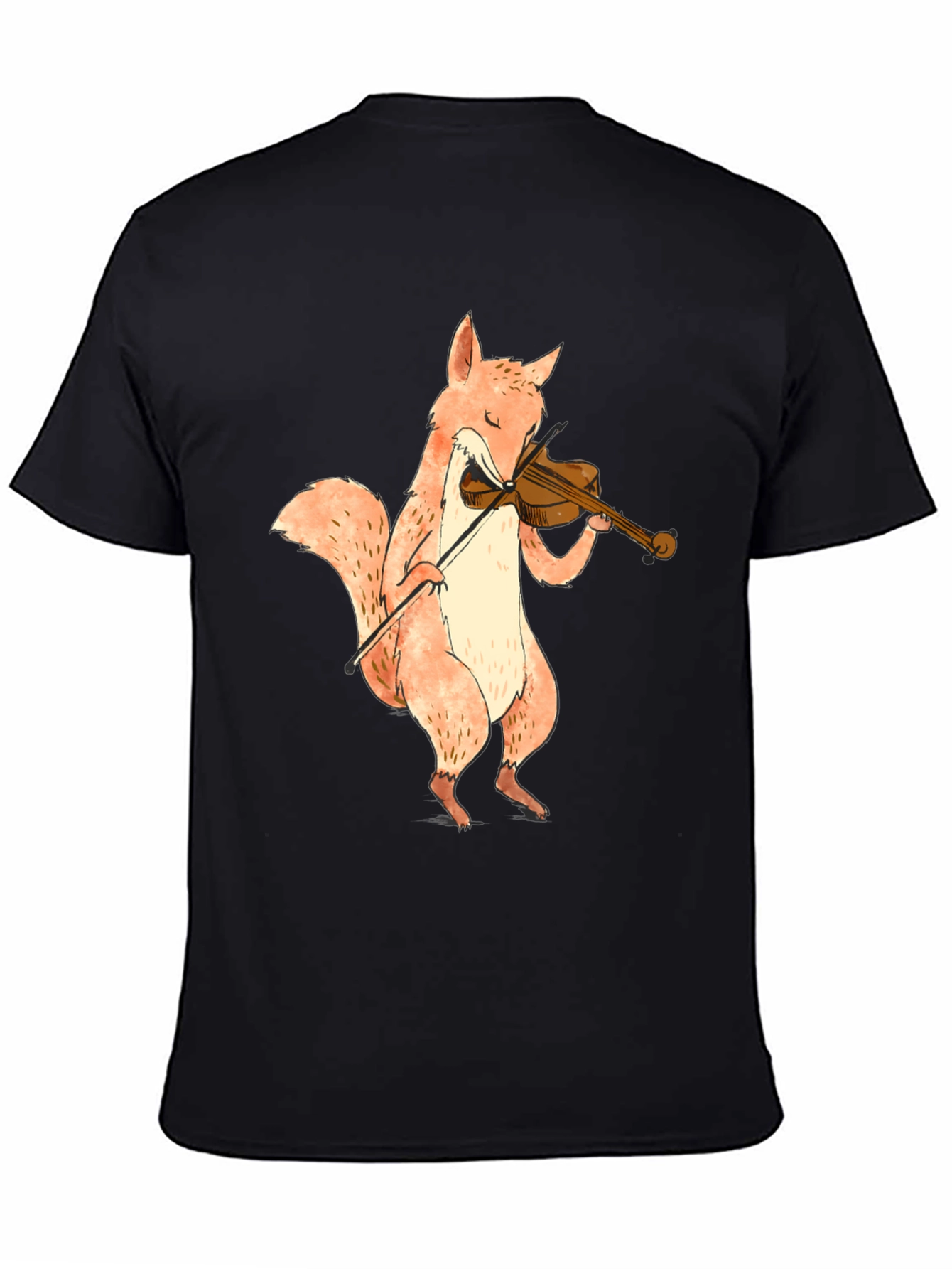 Fox Playing Violin Graphic T-Shirt - Unisex