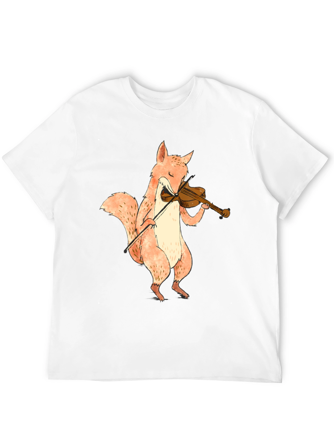 Fox Playing Violin Graphic T-Shirt - Unisex