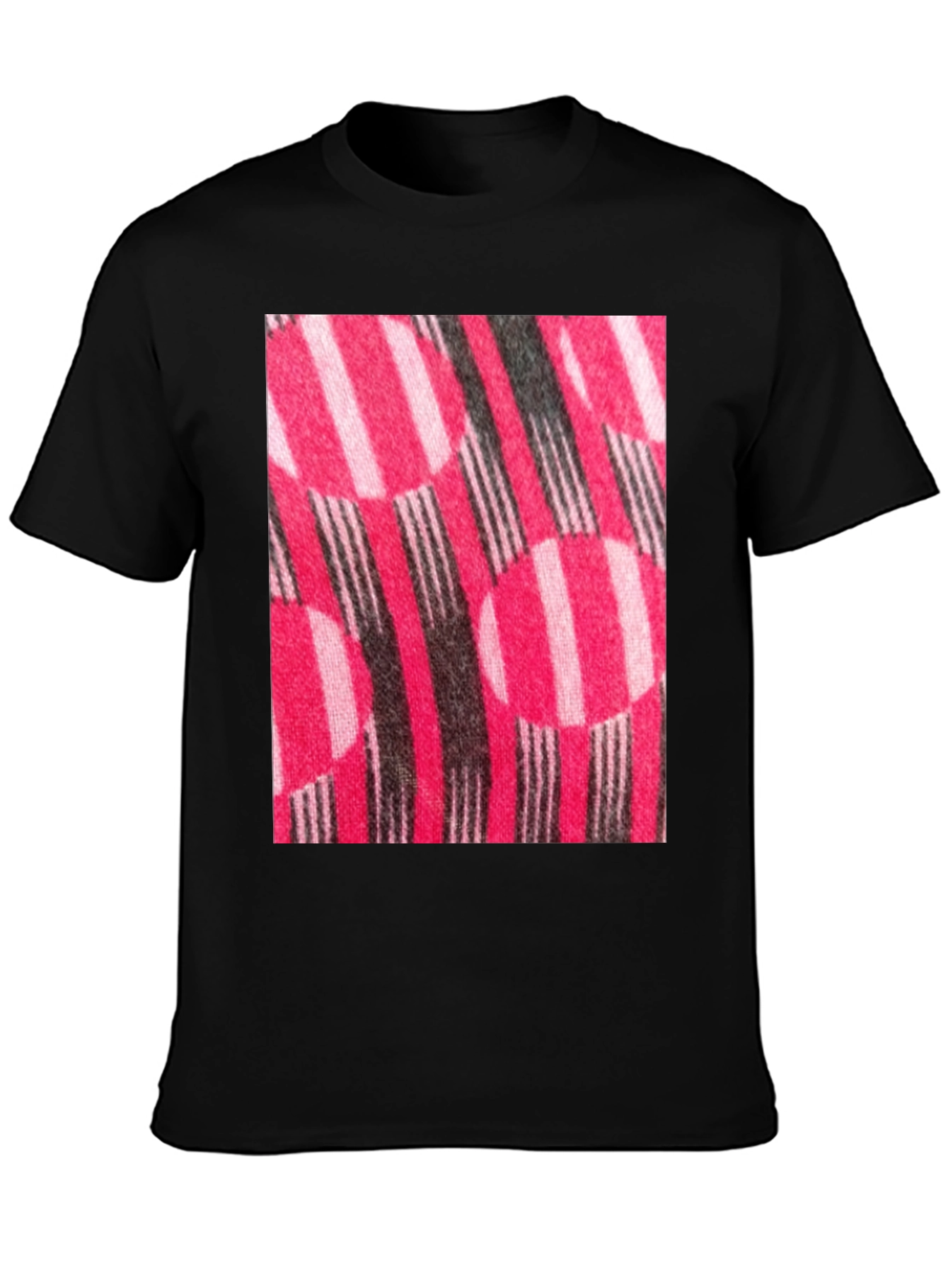 Striped Circle Patterned T-Shirt