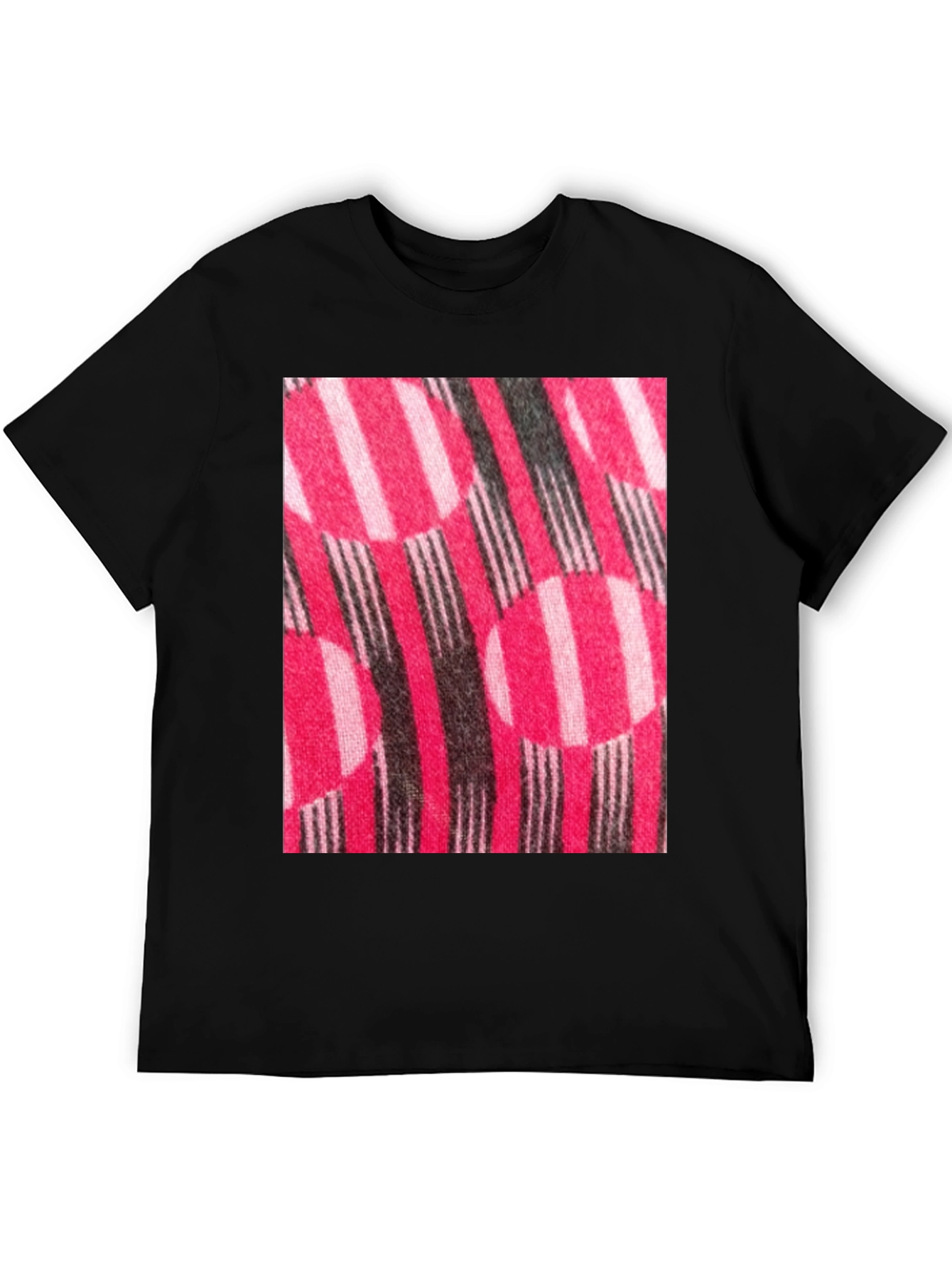 Striped Circle Patterned T-Shirt
