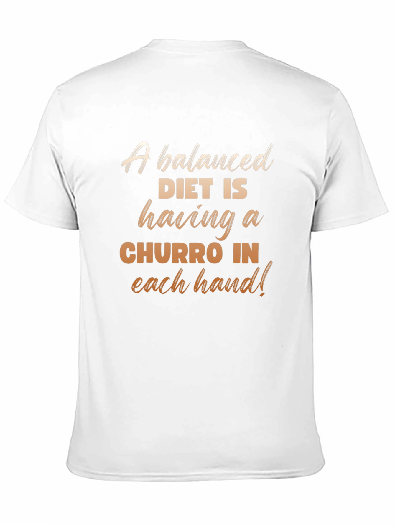 Funny Balanced Diet Churro T-Shirt