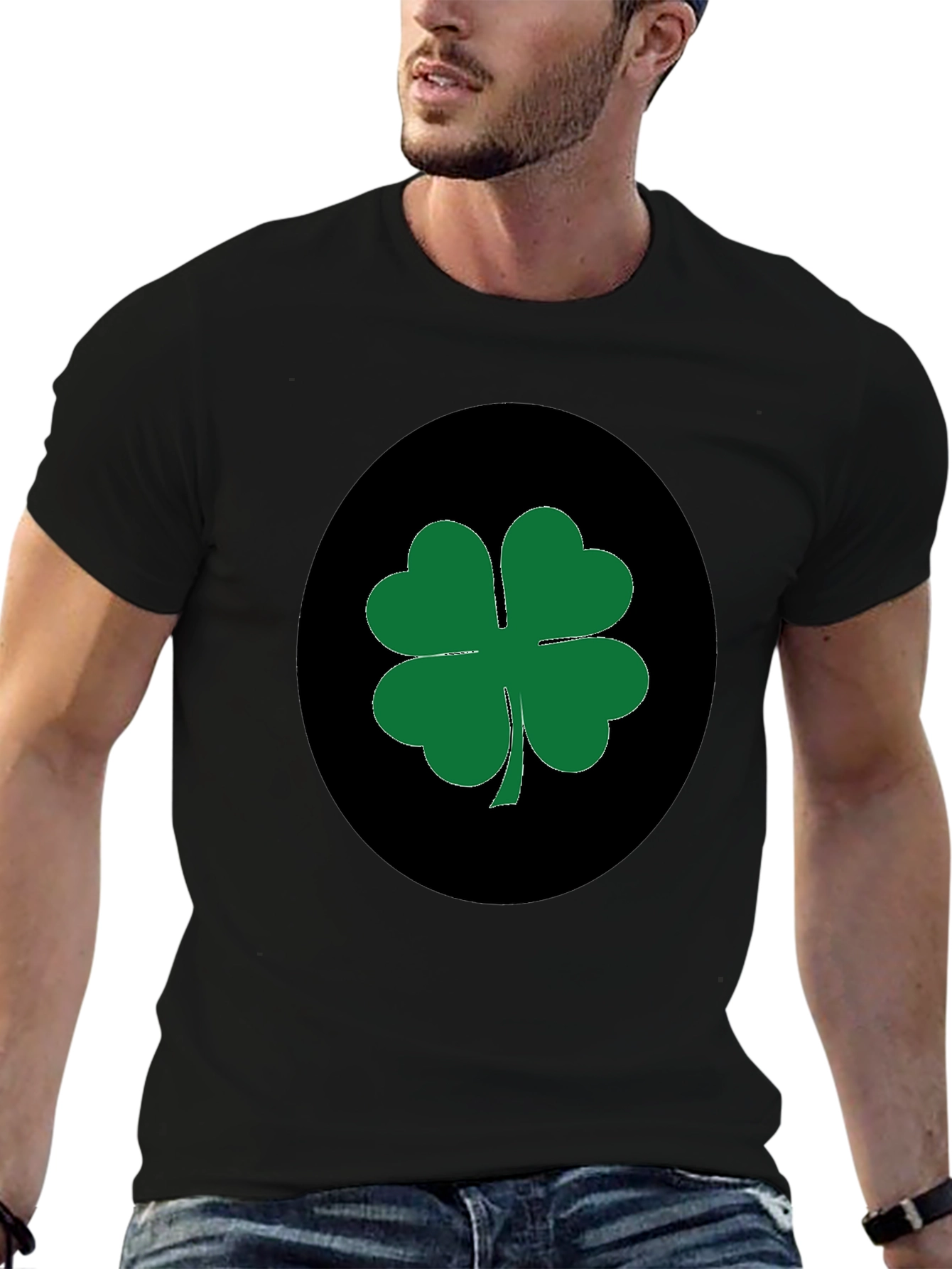 Lucky Clover Black T-Shirt