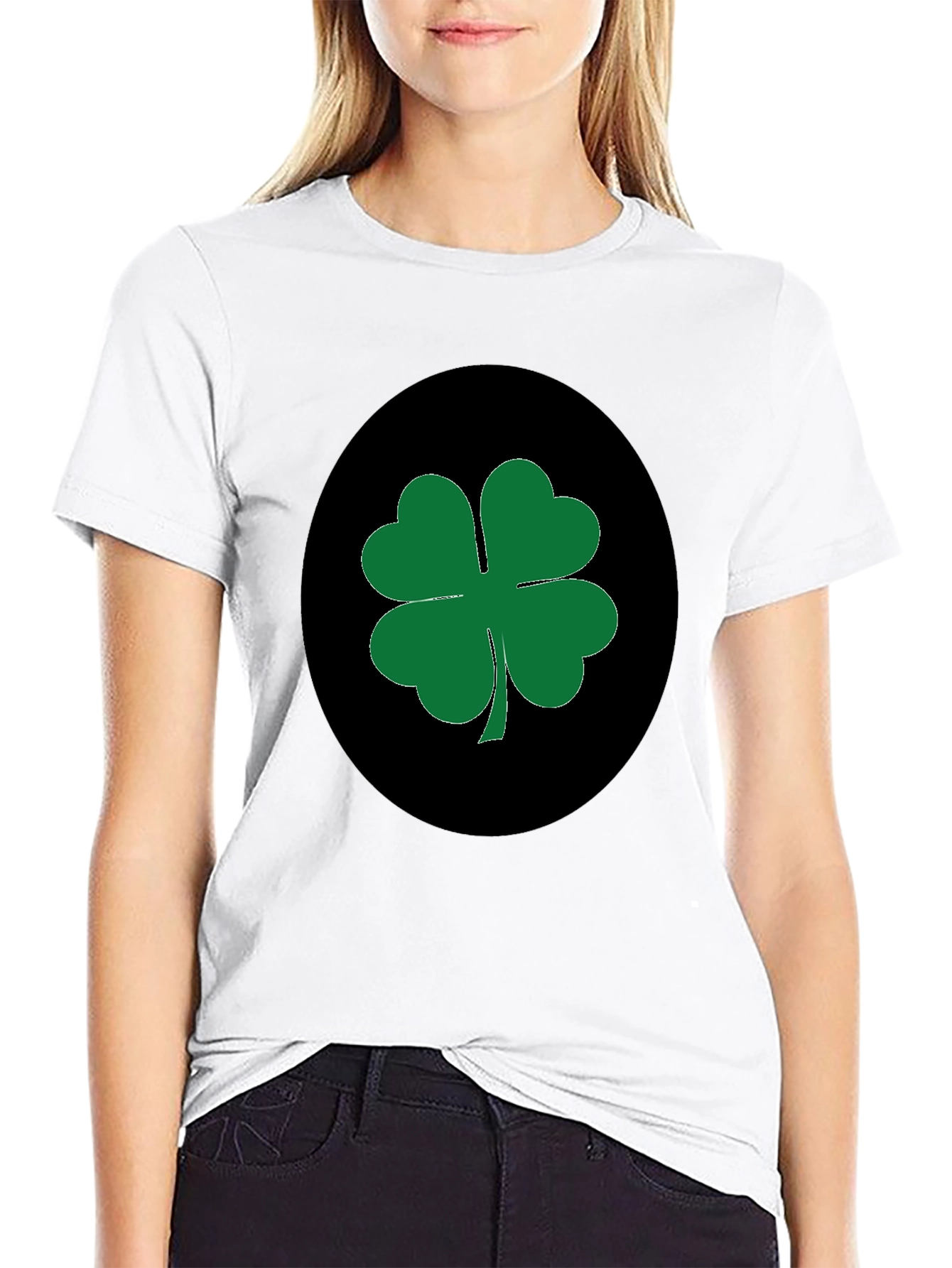 Lucky Clover Black T-Shirt