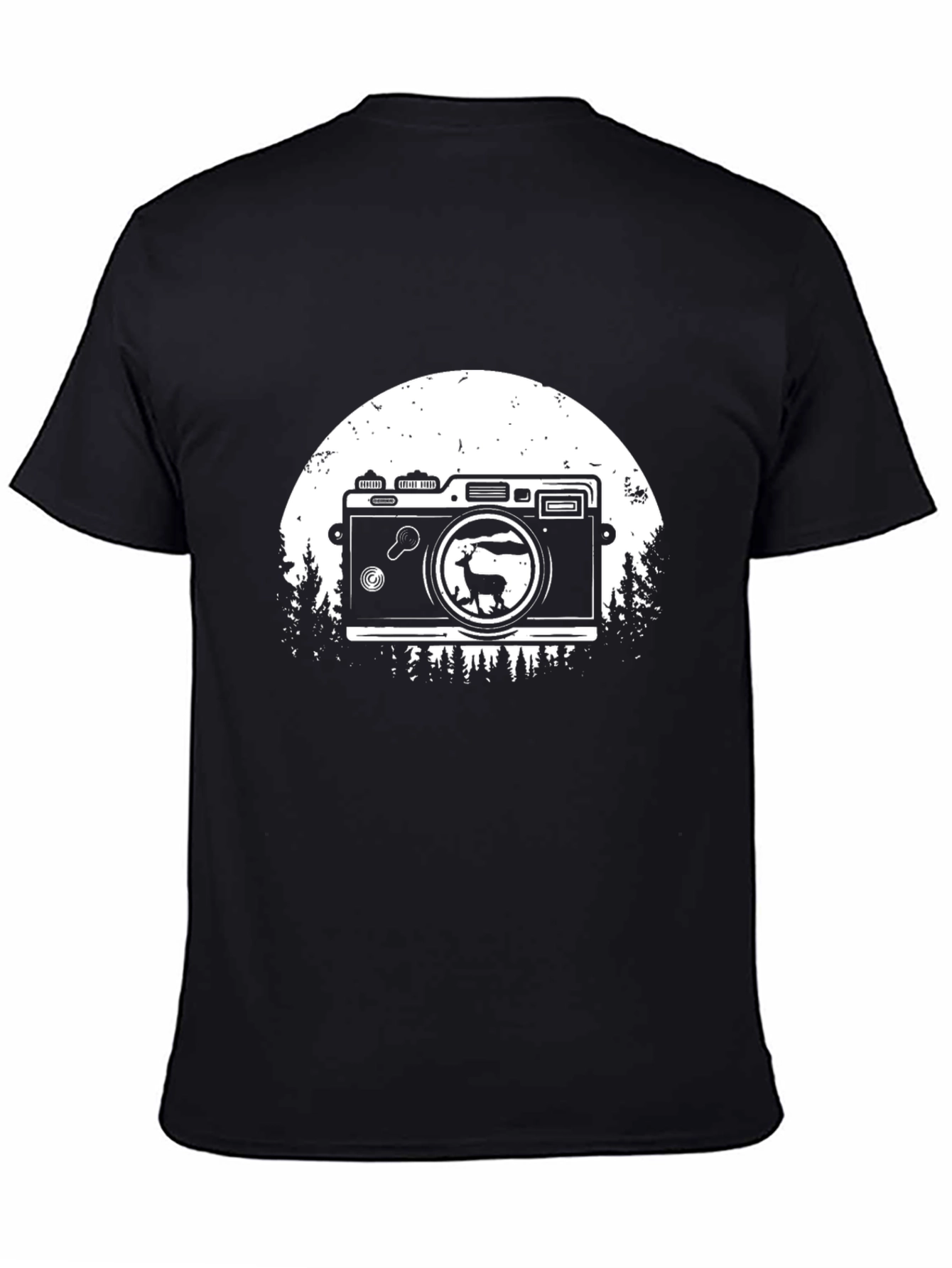 Retro Camera Deer Graphic Tee