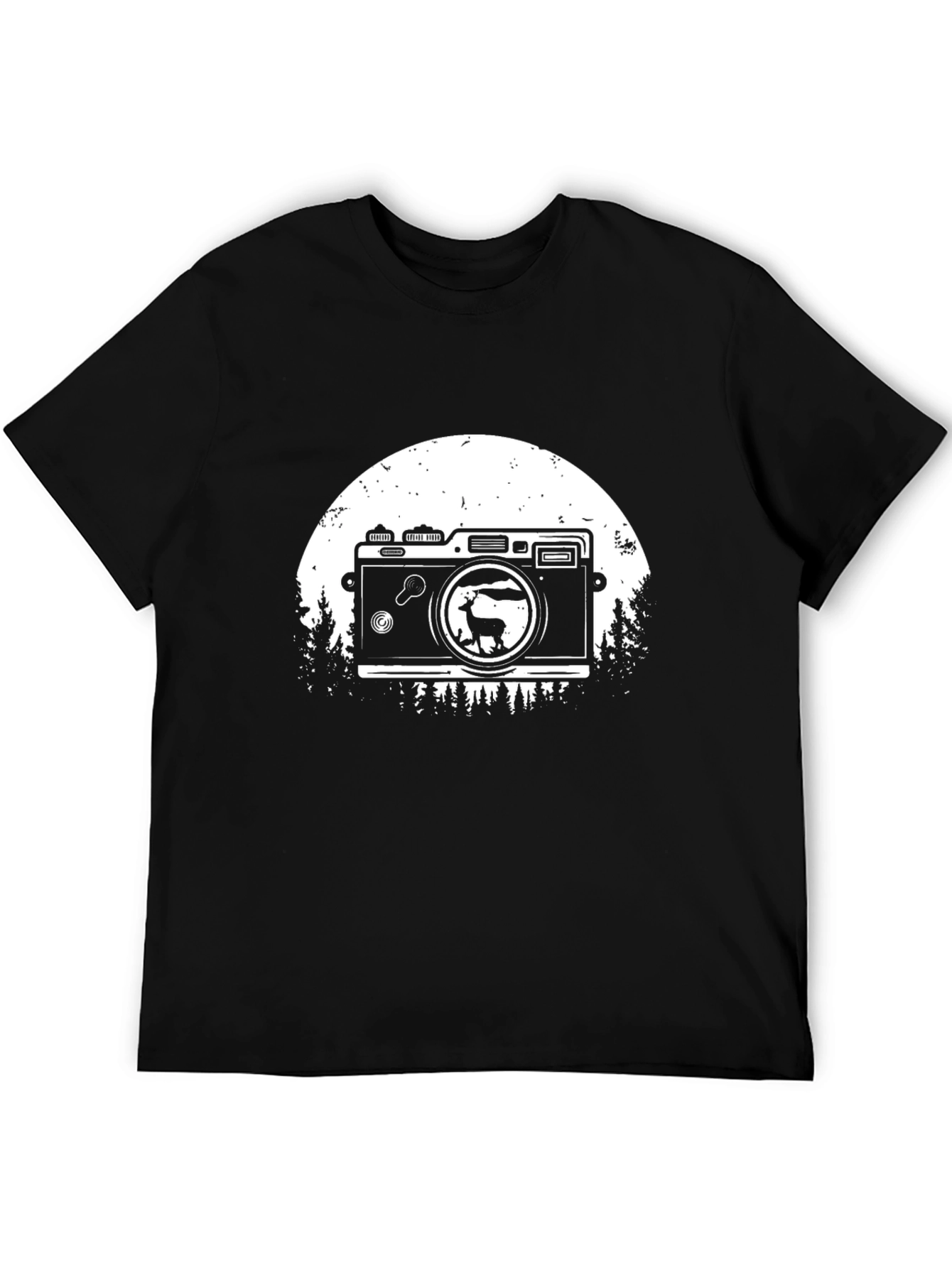 Retro Camera Deer Graphic Tee