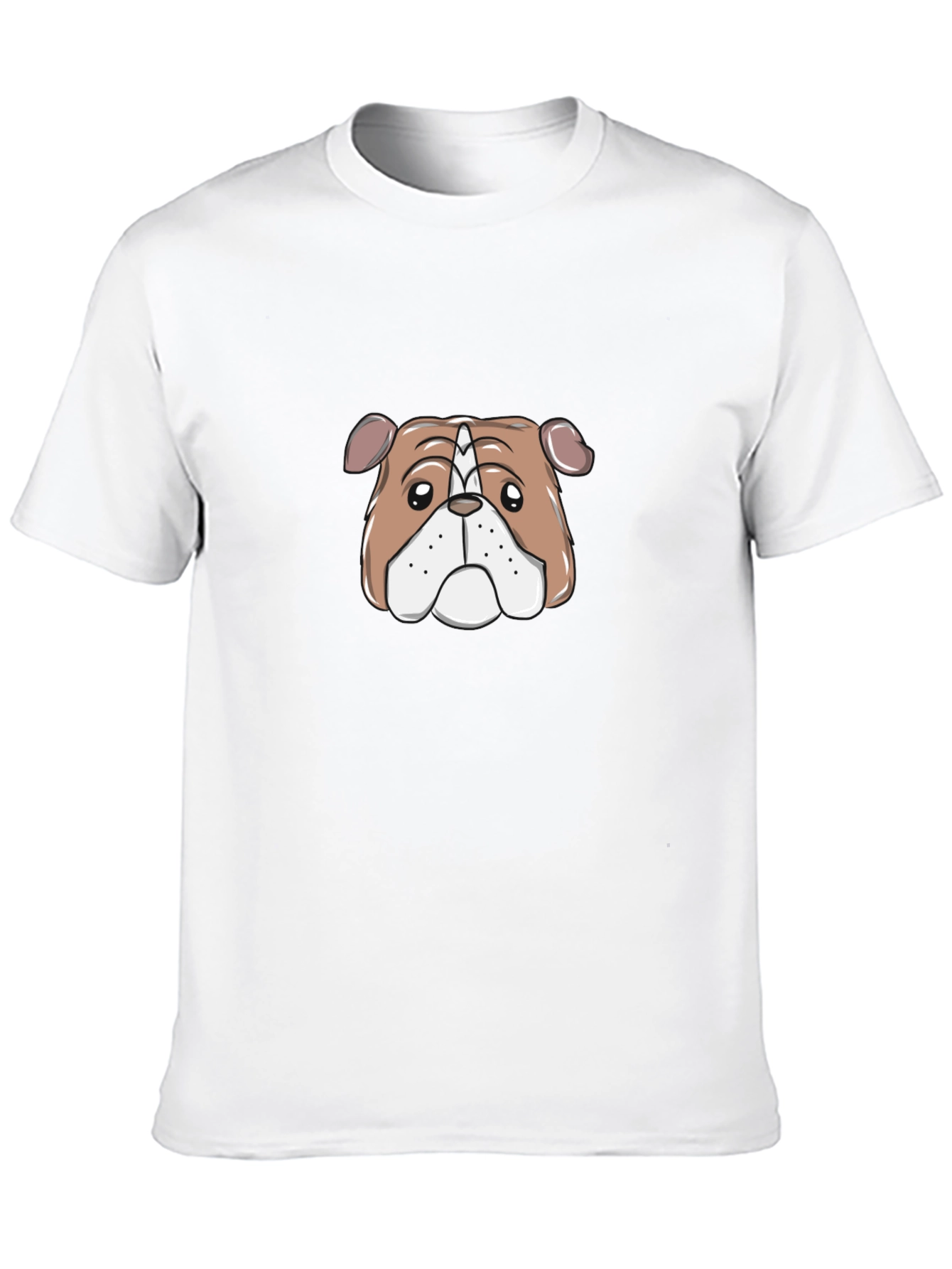 Bulldog Graphic Print Black T-Shirt