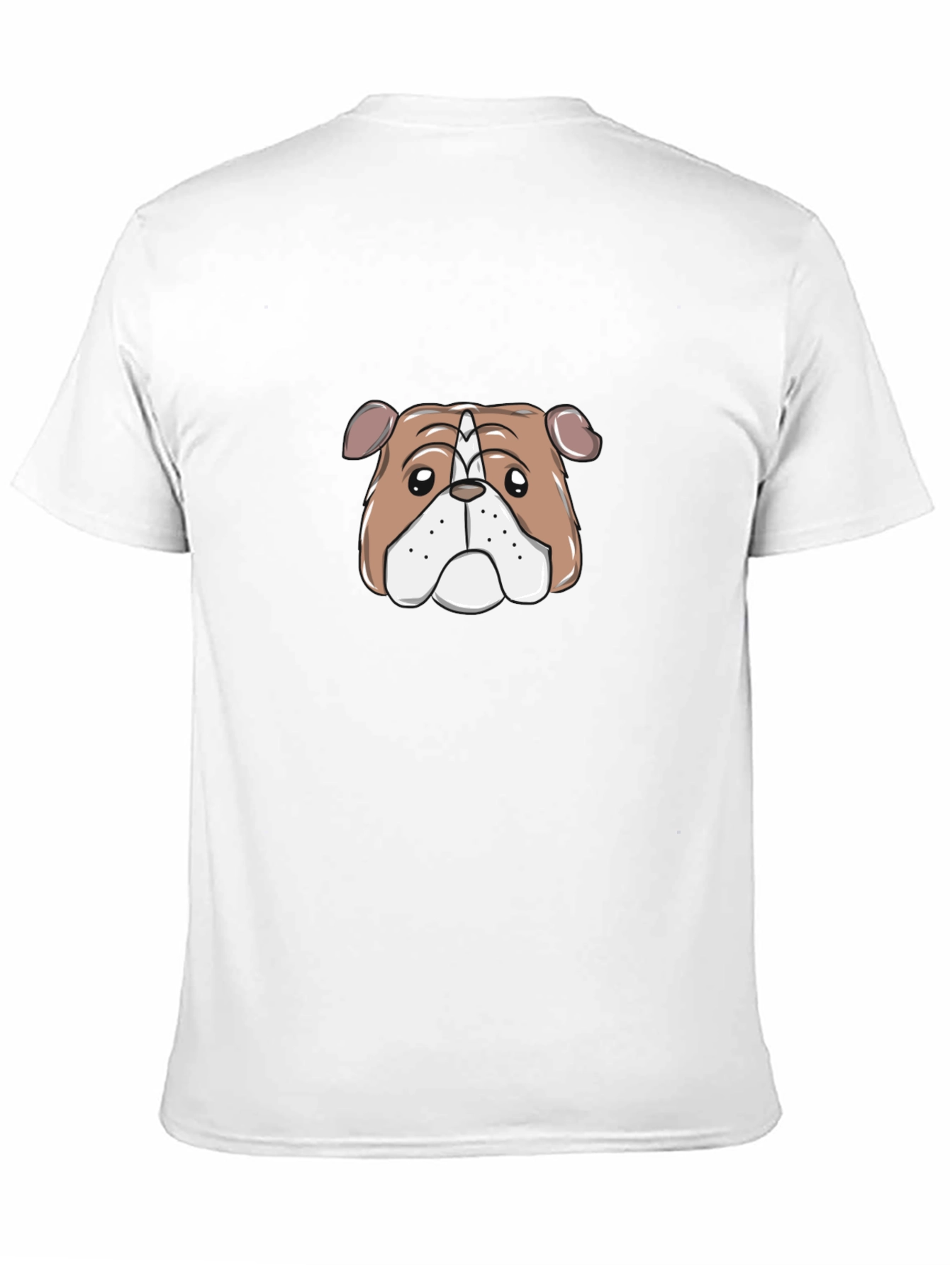 Bulldog Graphic Print Black T-Shirt