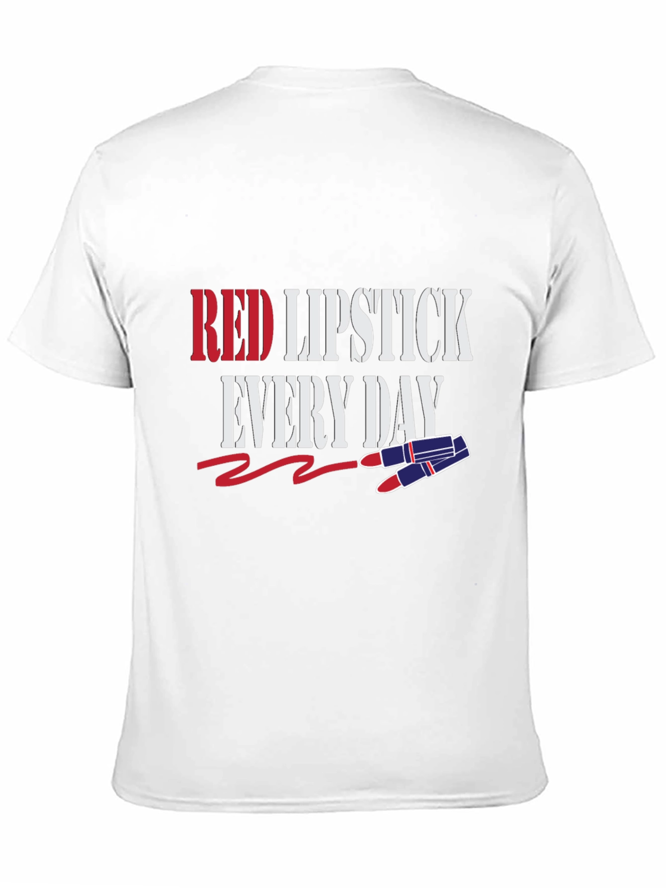 Red Lipstick Everyday Graphic Tee - Stylish Fashion Top