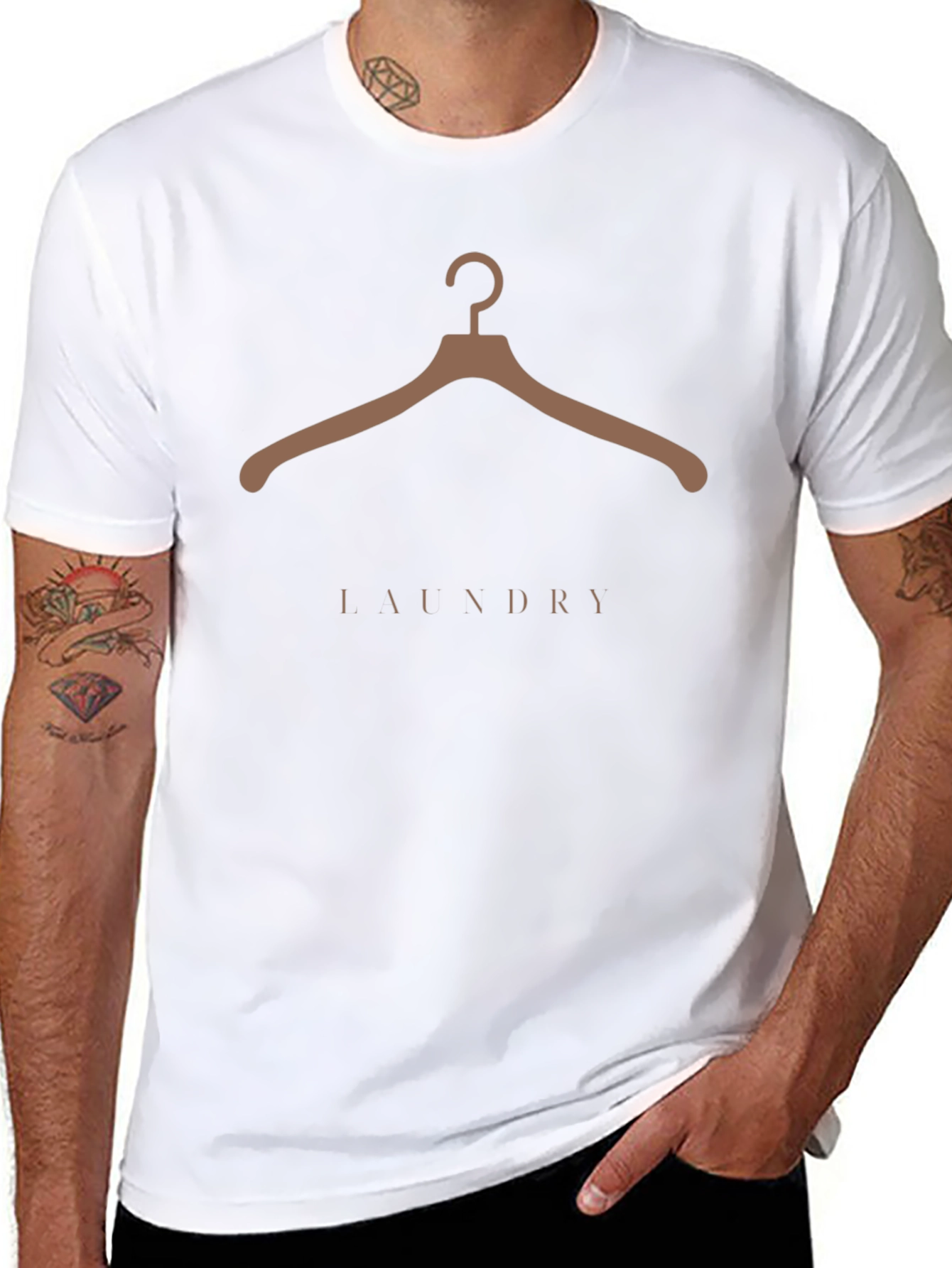 Laundry Hanger Graphic Tee - Stylish Casual Wear