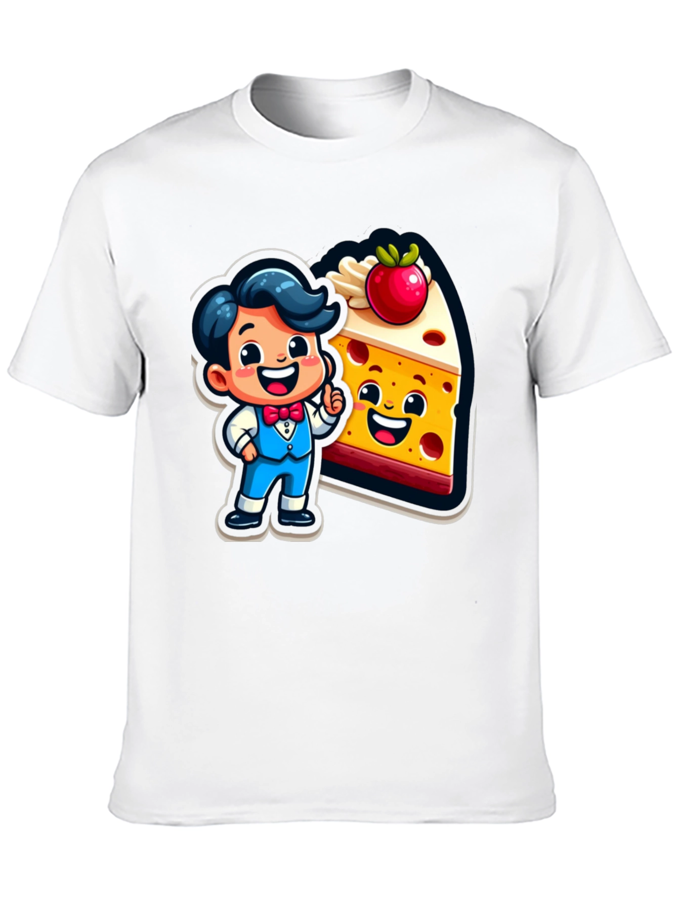 Cartoon Character & Cake T-Shirt