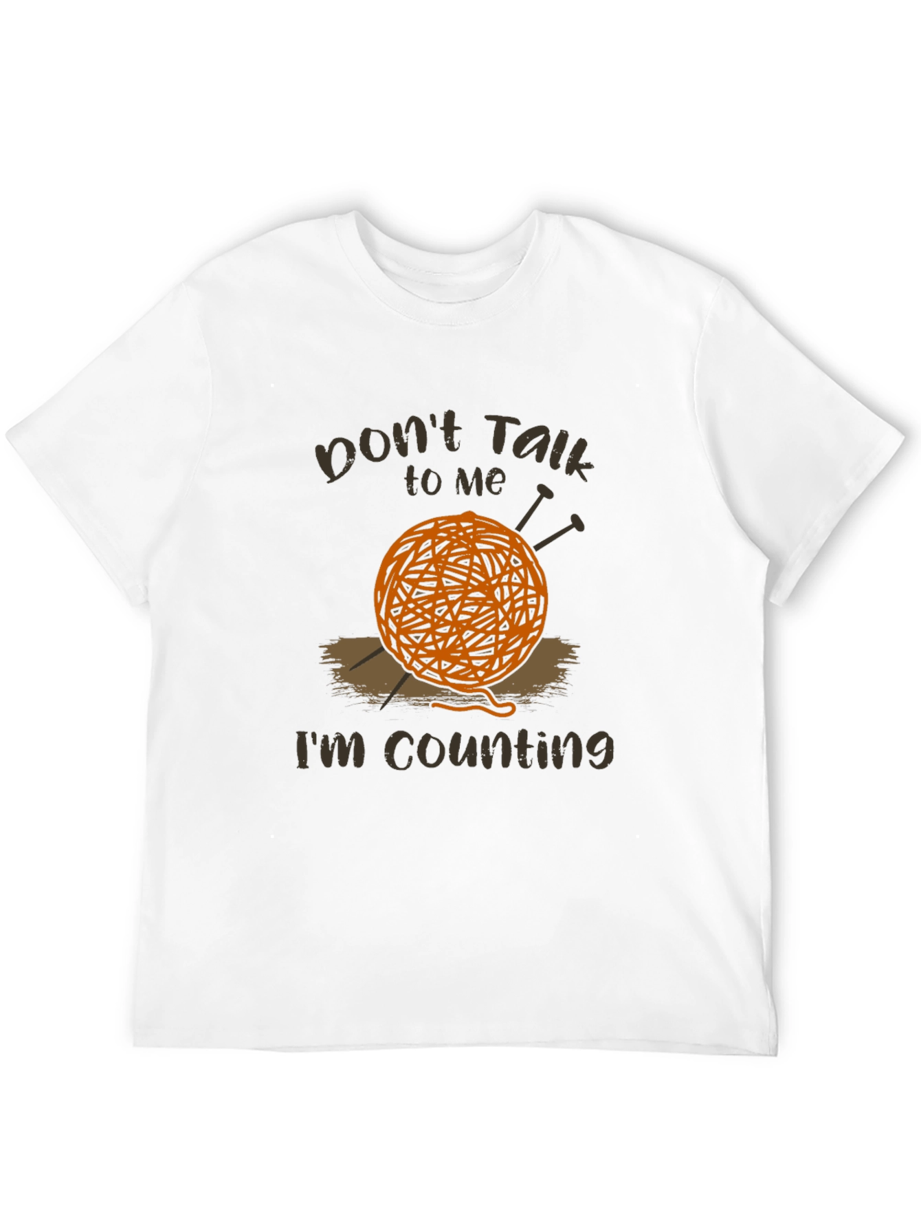 Knitting Humor T-Shirt - Dont Talk Im Counting!