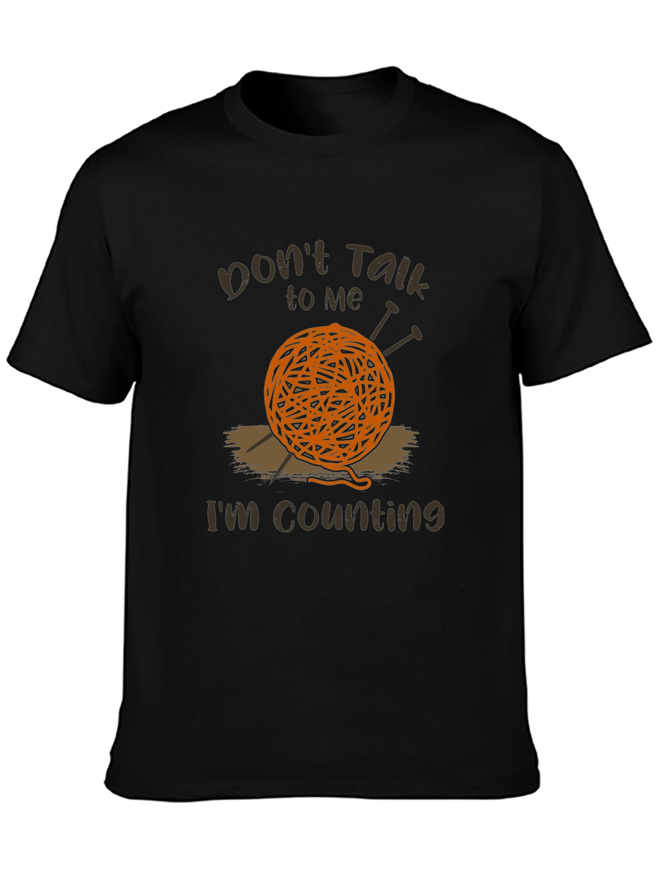 Knitting Humor T-Shirt - Dont Talk Im Counting!