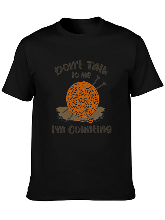 Knitting Humor T-Shirt - Dont Talk Im Counting!